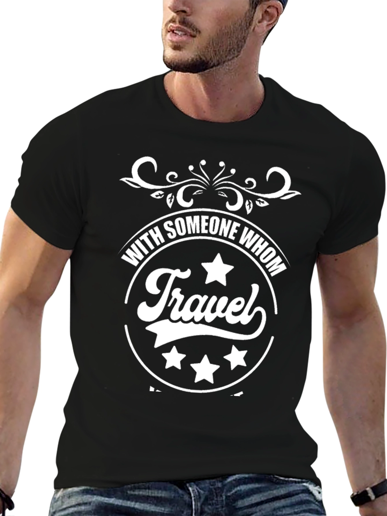 Travel T-Shirt With Star Graphic