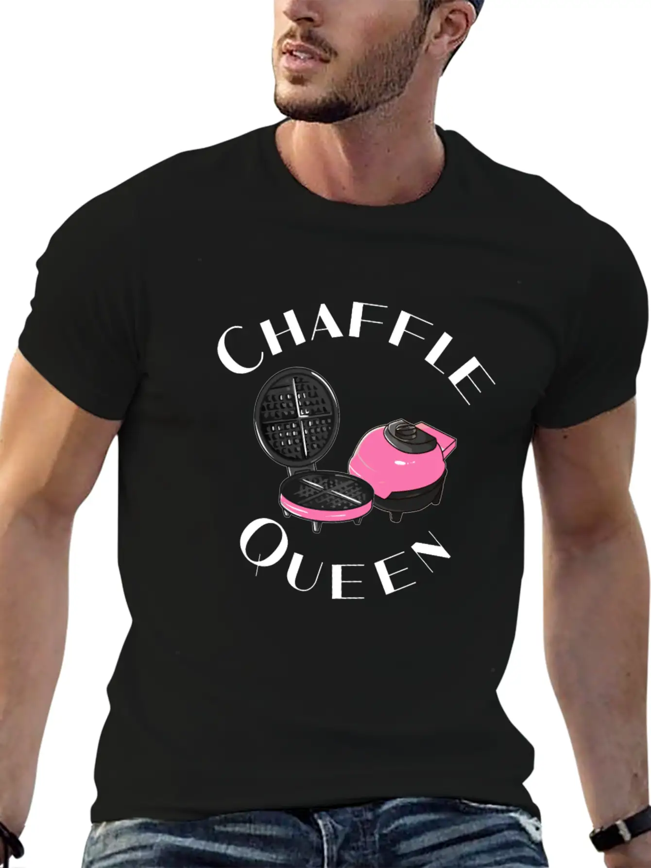 Chaffle Queen Keto Chaffle Waffle Lover Basic Graphic T-Shirt – Daily Comfort In Soft Cotton