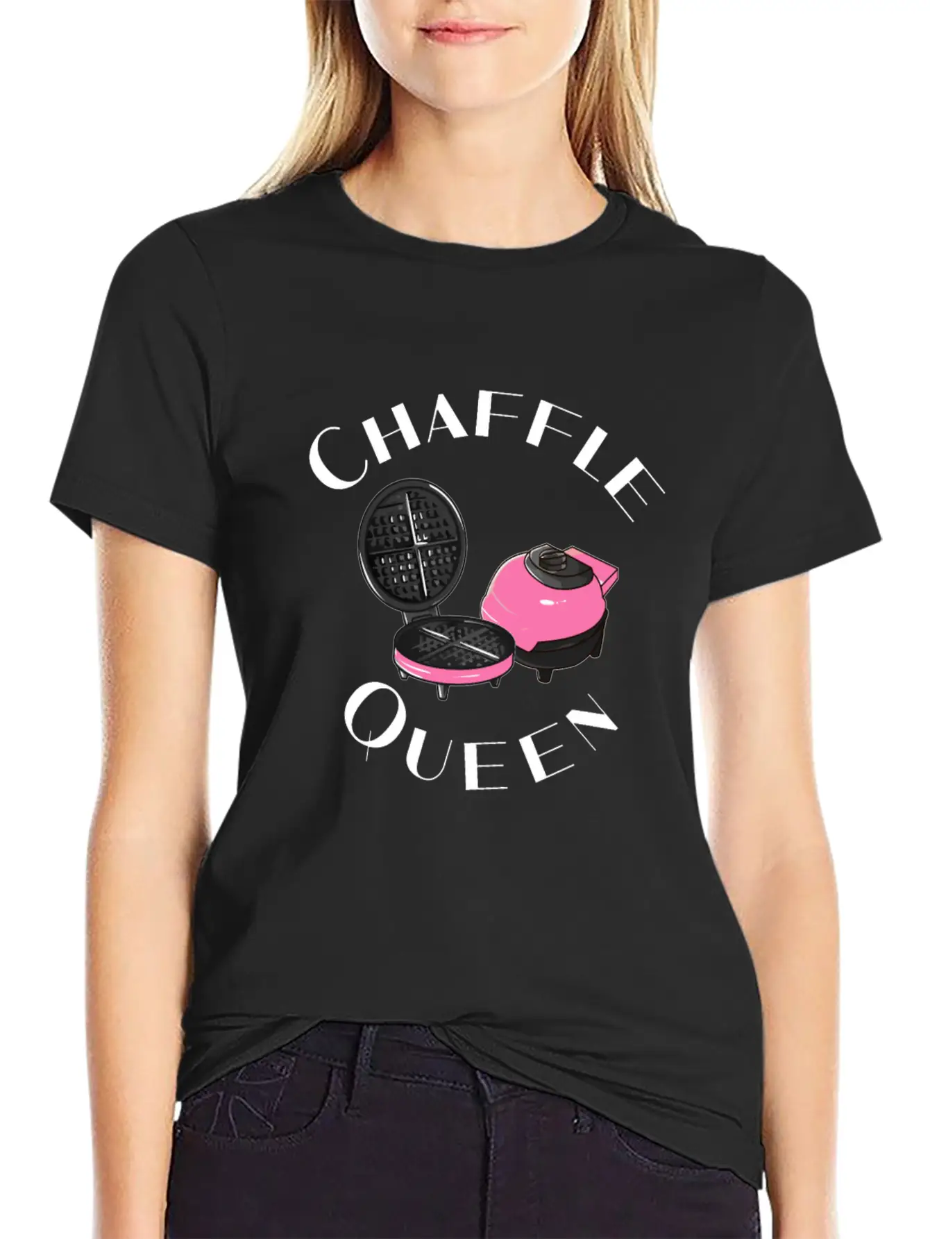 Chaffle Queen Keto Chaffle Waffle Lover Basic Graphic T-Shirt – Daily Comfort In Soft Cotton