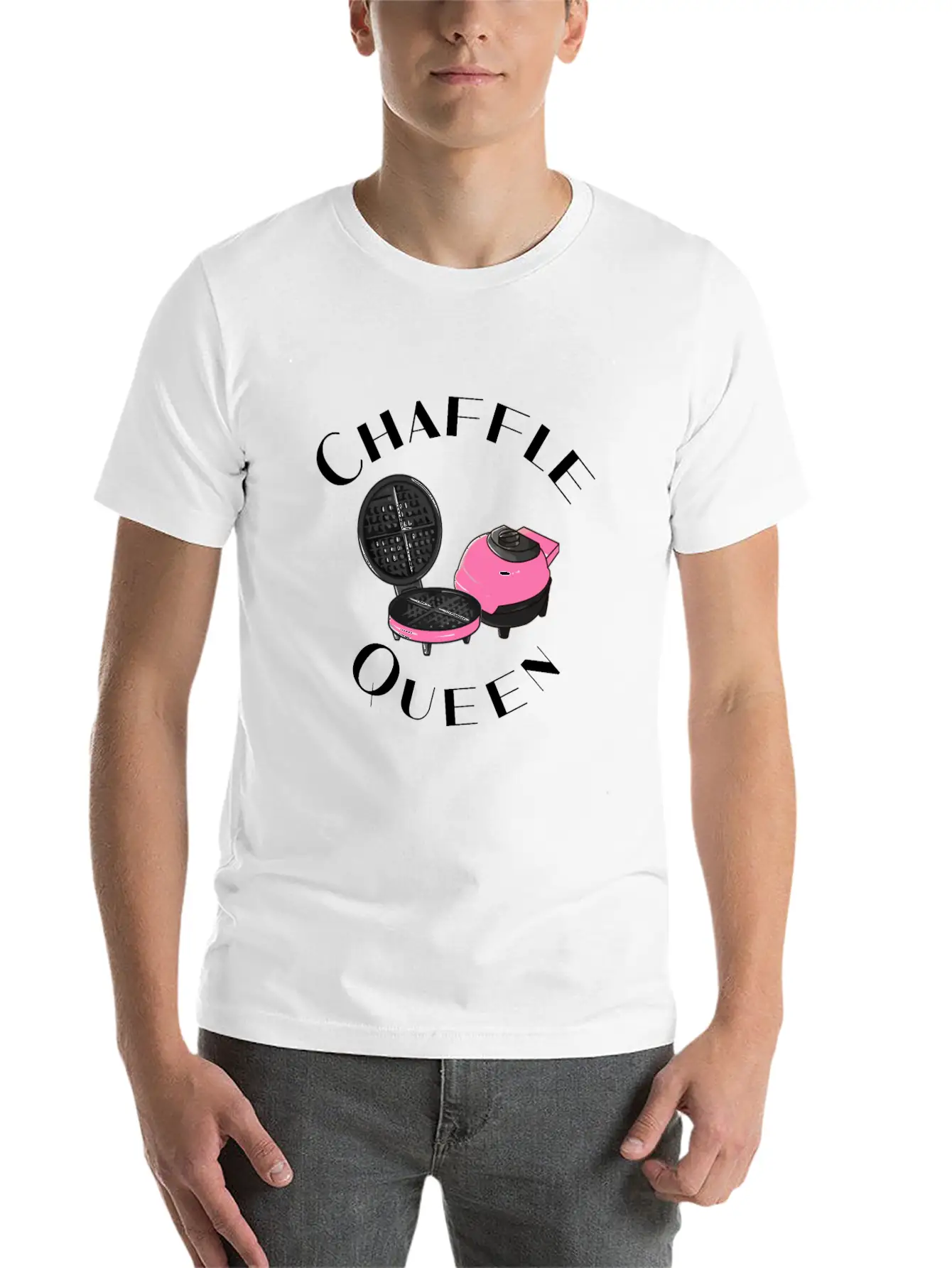 Chaffle Queen Keto Chaffle Waffle Lover Basic Graphic T-Shirt – Daily Comfort In Soft Cotton