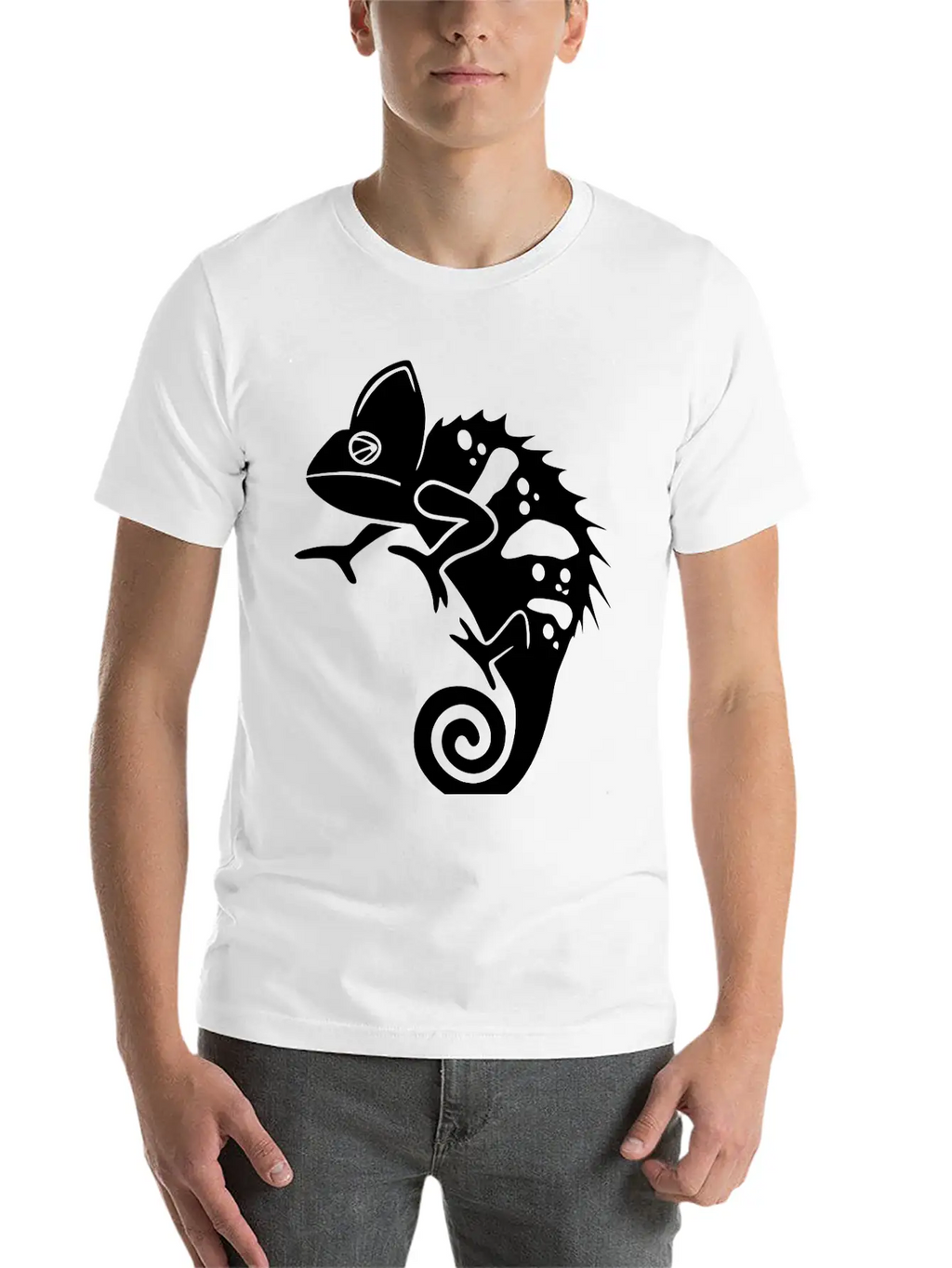 Chameleon Unisex Casual T-Shirt – Clean Design For Daily Comfort