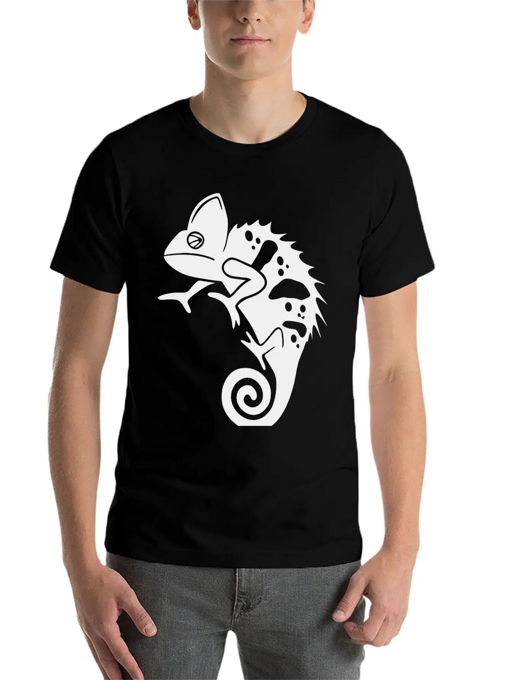 Chameleon Unisex Casual T-Shirt – Clean Design For Daily Comfort