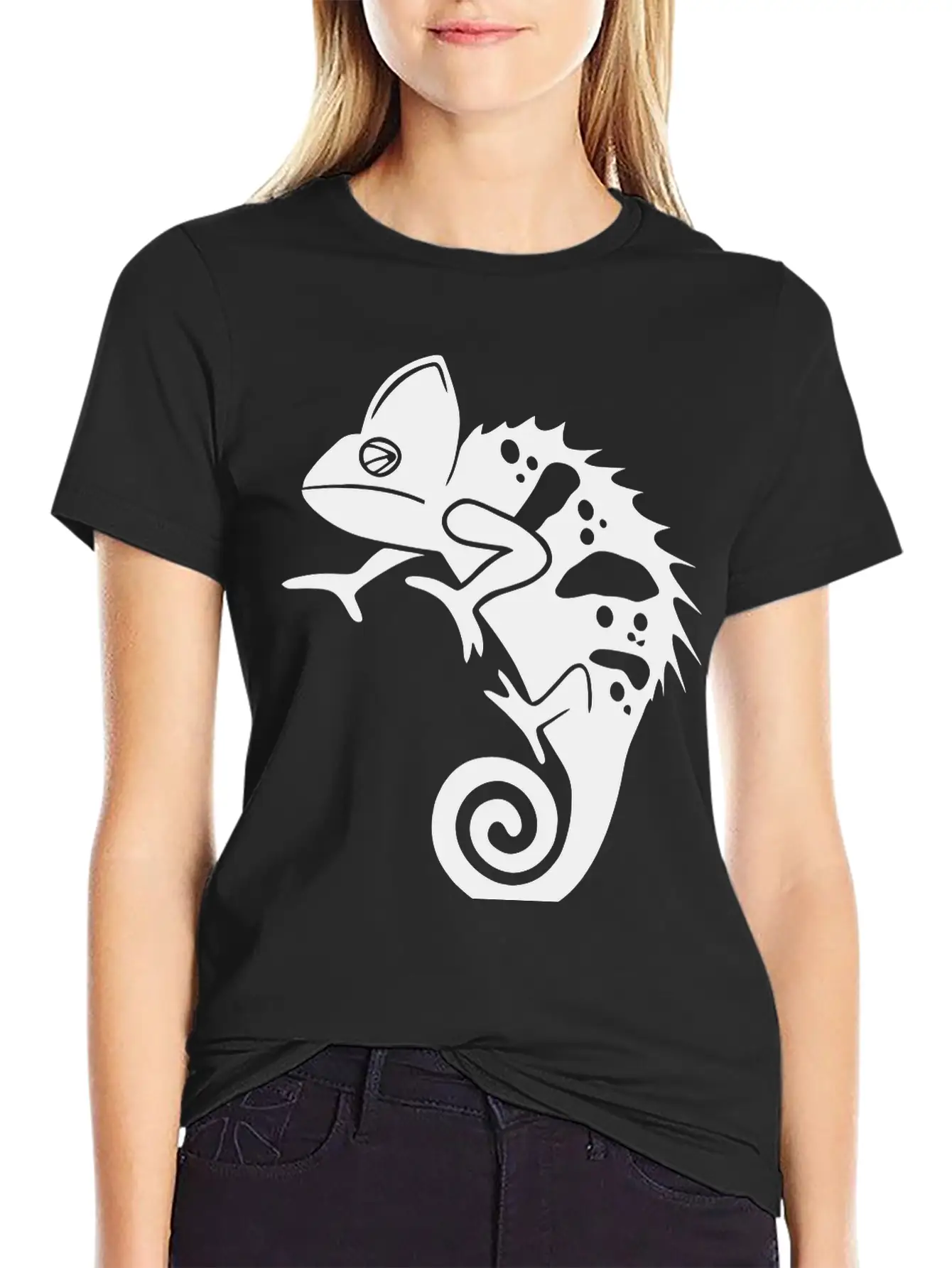 Chameleon Unisex Casual T-Shirt – Clean Design For Daily Comfort