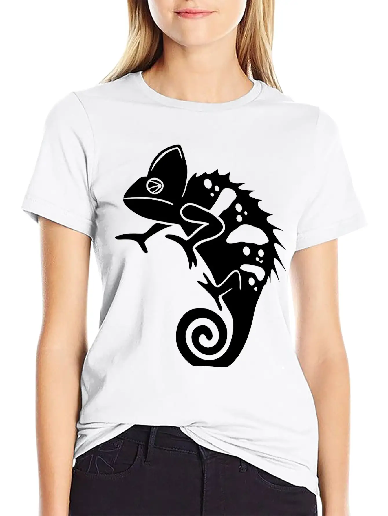 Chameleon Unisex Casual T-Shirt – Clean Design For Daily Comfort