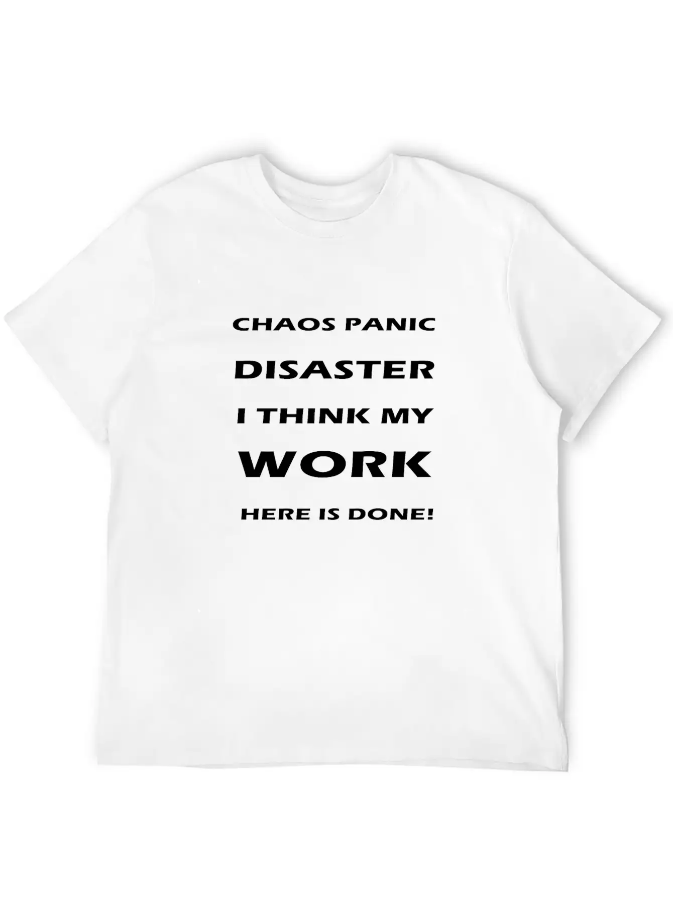 Chaos Panic Stylish Everyday T-Shirt – Unisex Basic Cotton Tee