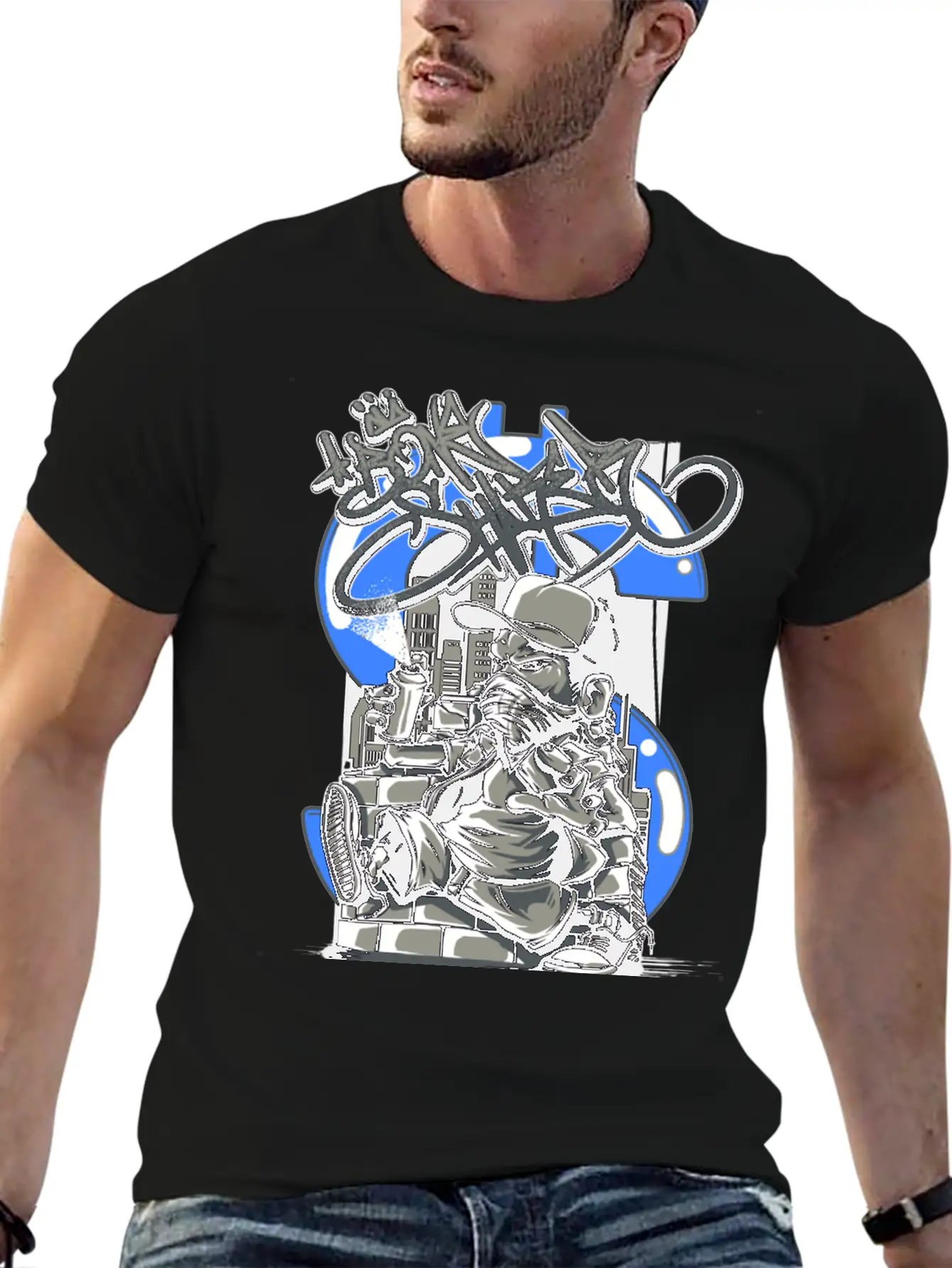 Character Art Essential Cotton Tee For Daily Outfits – Unisex Style