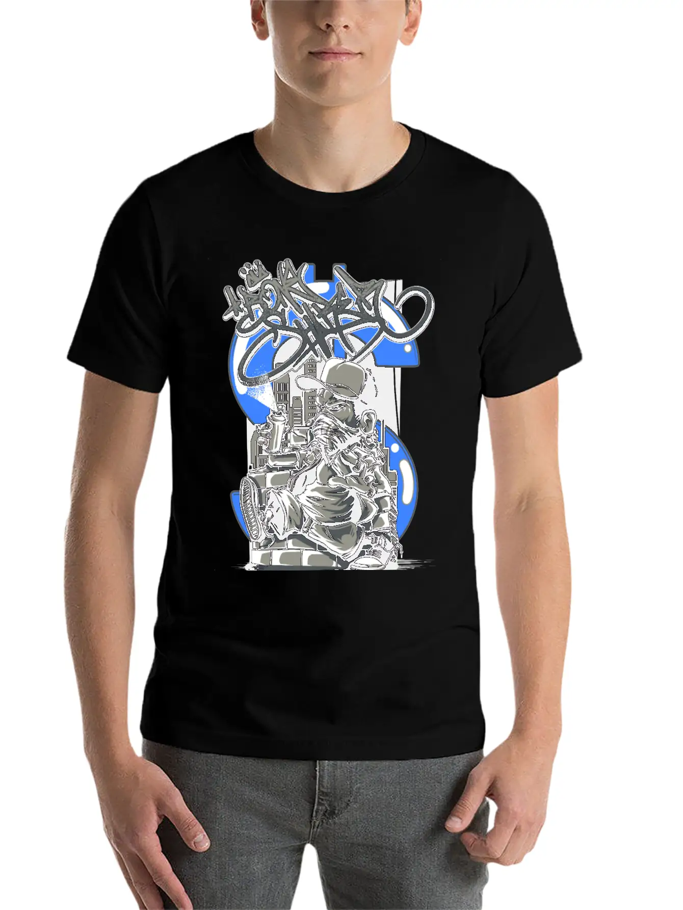 Character Art Essential Cotton Tee For Daily Outfits – Unisex Style
