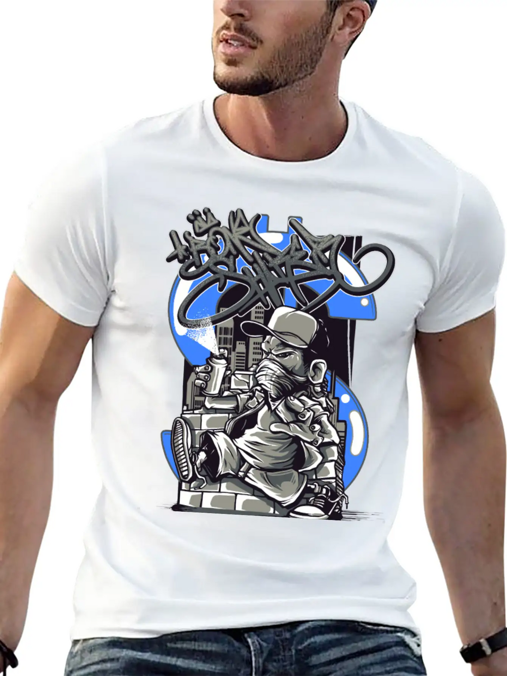 Character Art Essential Cotton Tee For Daily Outfits – Unisex Style