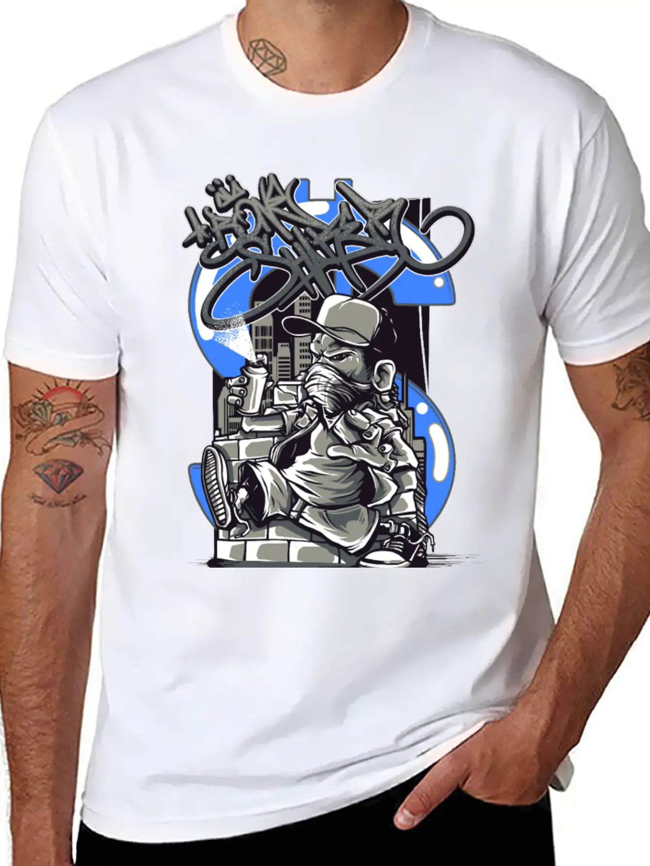Character Art Essential Cotton Tee For Daily Outfits – Unisex Style
