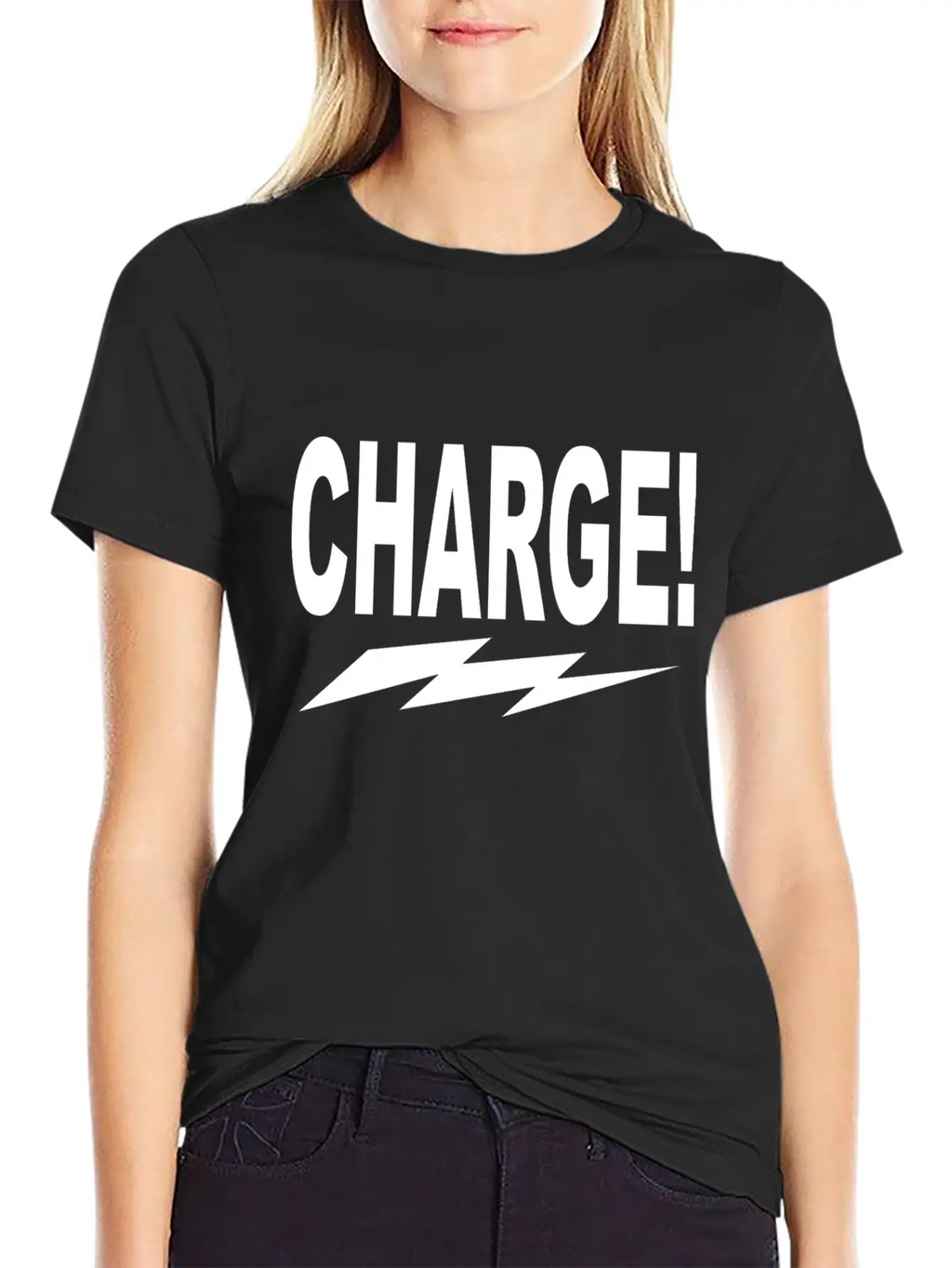 Charge! W Lightning Bolt Classic Cotton Tee – Unisex Comfort For Any Season