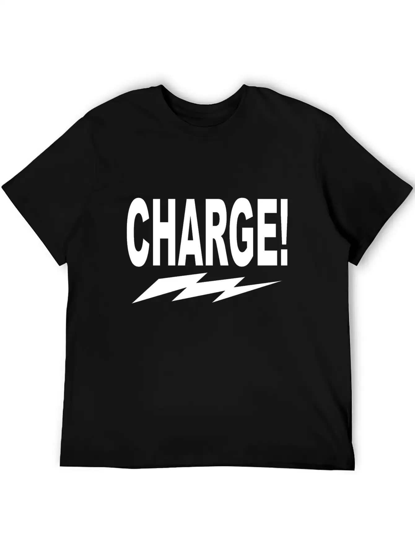 Charge! W Lightning Bolt Classic Cotton Tee – Unisex Comfort For Any Season