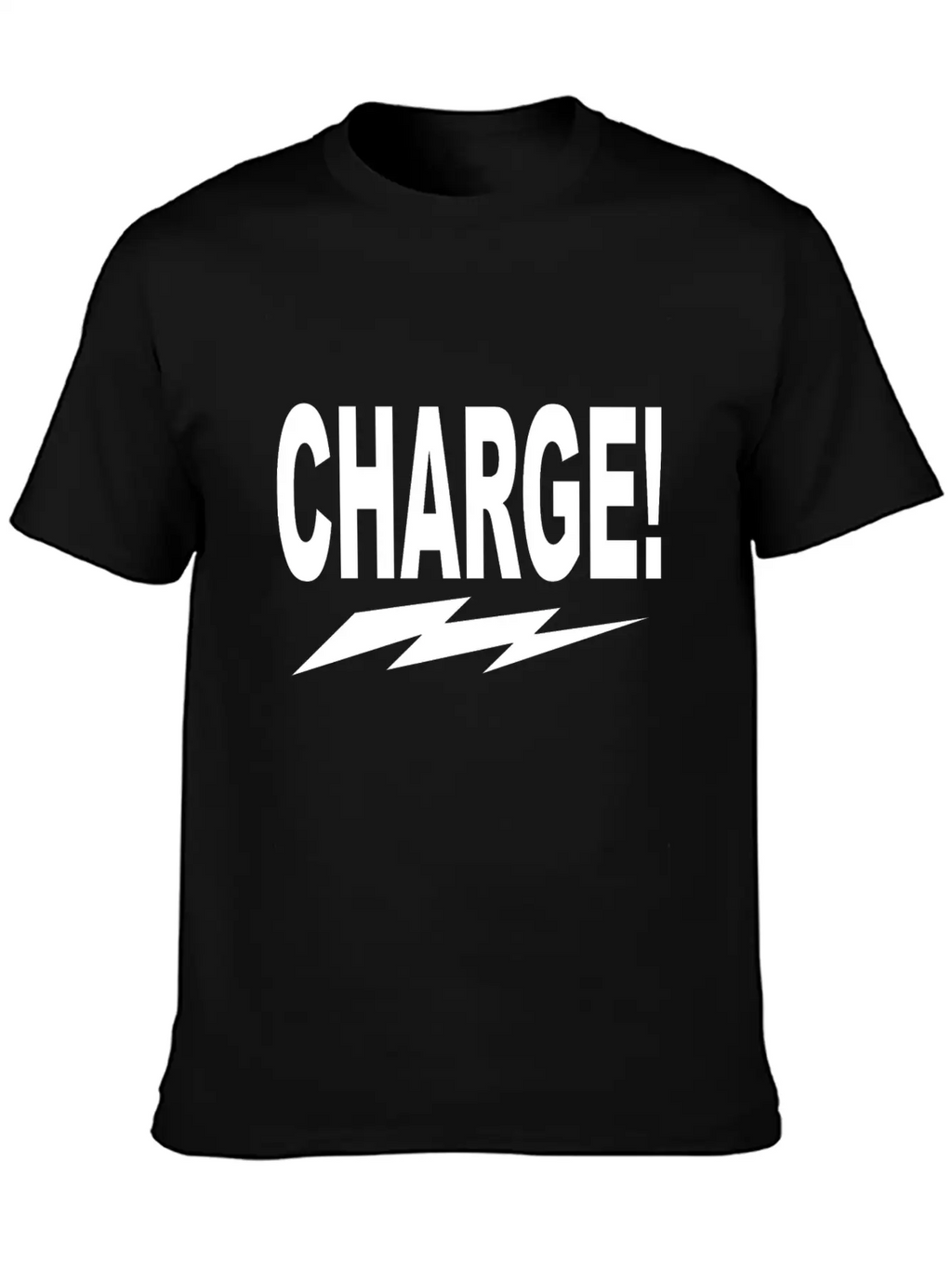 Charge! W Lightning Bolt Classic Cotton Tee – Unisex Comfort For Any Season