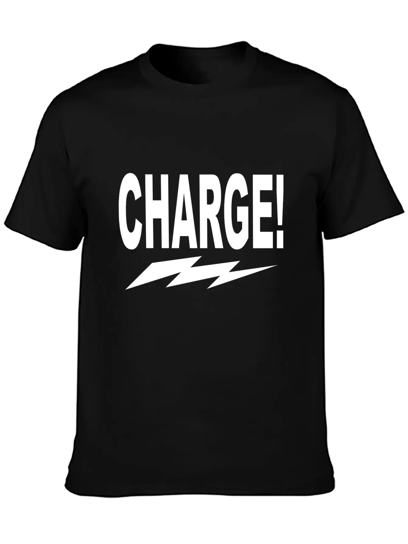 Charge! W Lightning Bolt Classic Cotton Tee – Unisex Comfort For Any Season