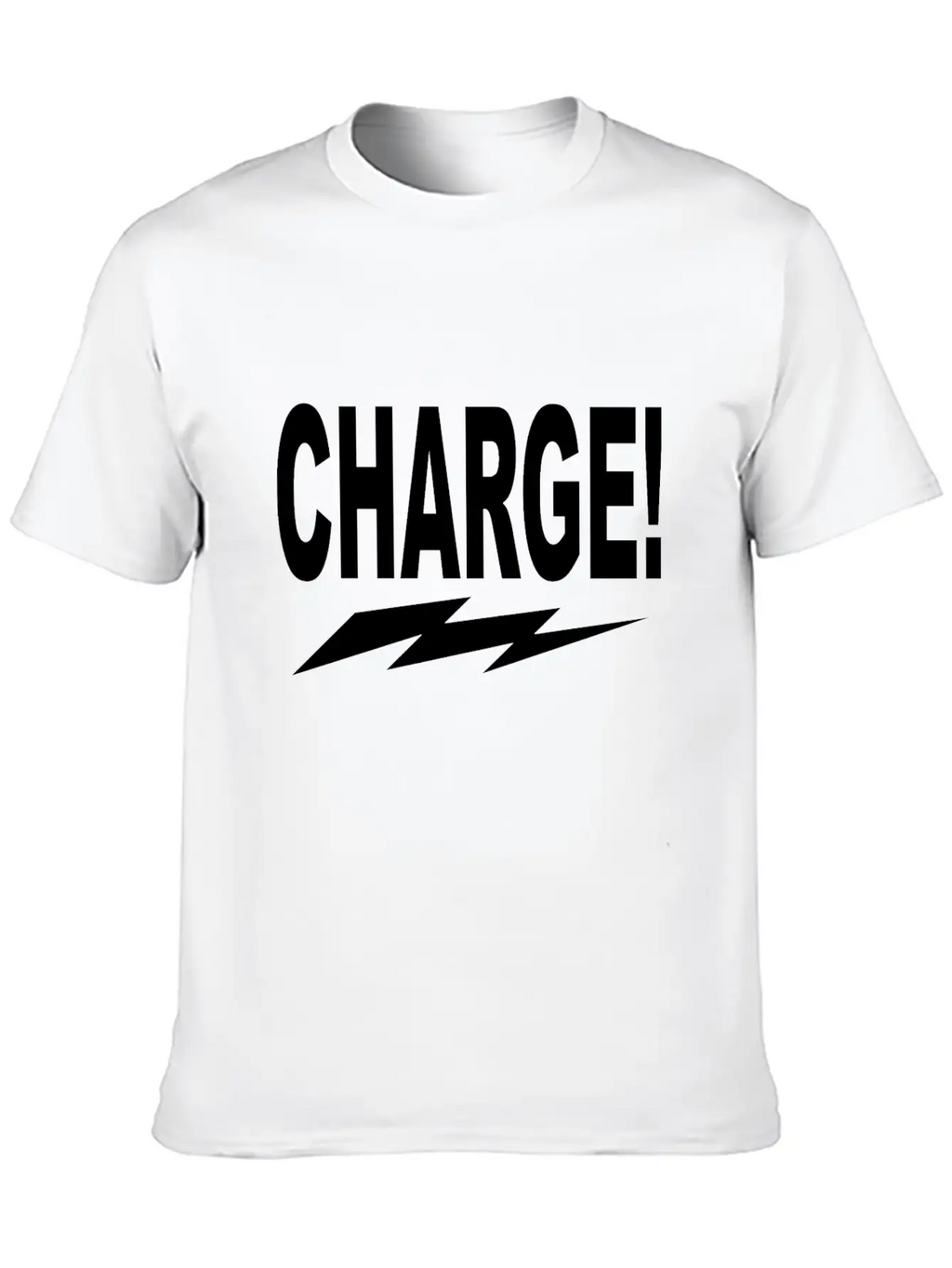 Charge! W Lightning Bolt Classic Cotton Tee – Unisex Comfort For Any Season
