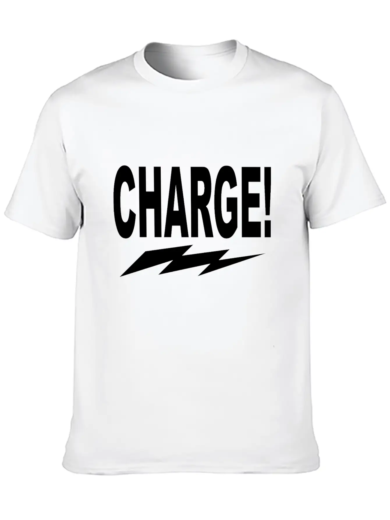 Charge! W Lightning Bolt Classic Cotton Tee – Unisex Comfort For Any Season