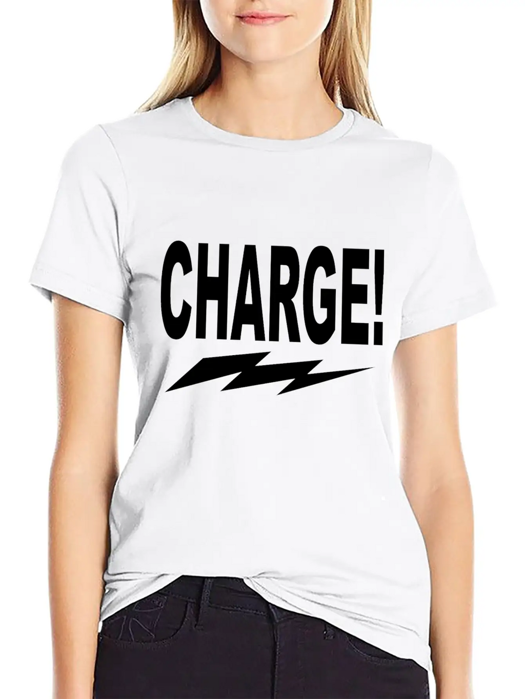 Charge! W Lightning Bolt Classic Cotton Tee – Unisex Comfort For Any Season