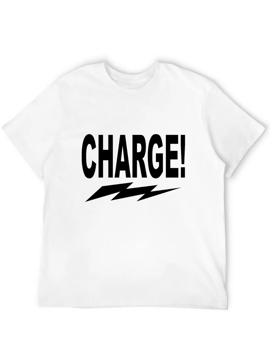 Charge! W Lightning Bolt Classic Cotton Tee – Unisex Comfort For Any Season