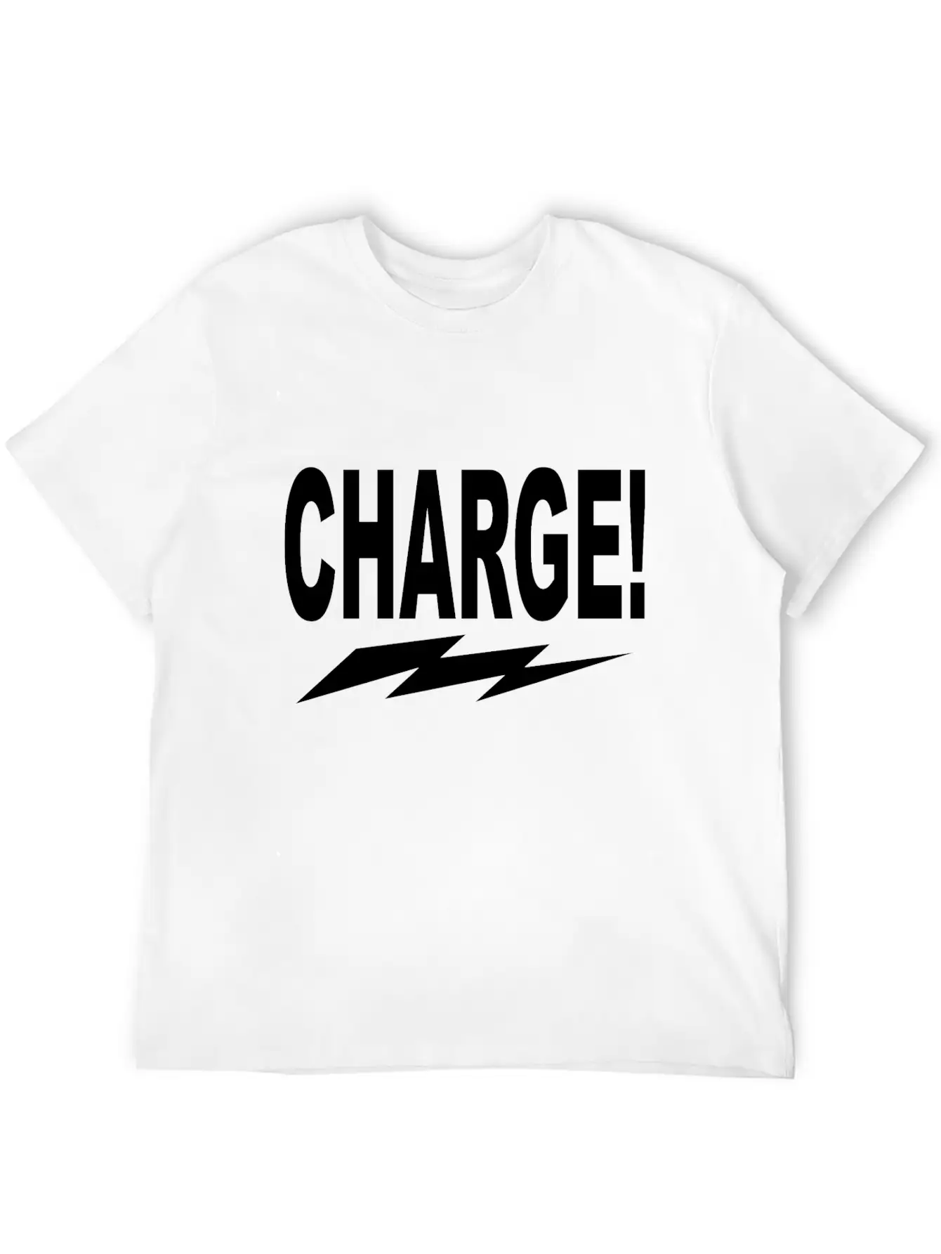 Charge! W Lightning Bolt Classic Cotton Tee – Unisex Comfort For Any Season