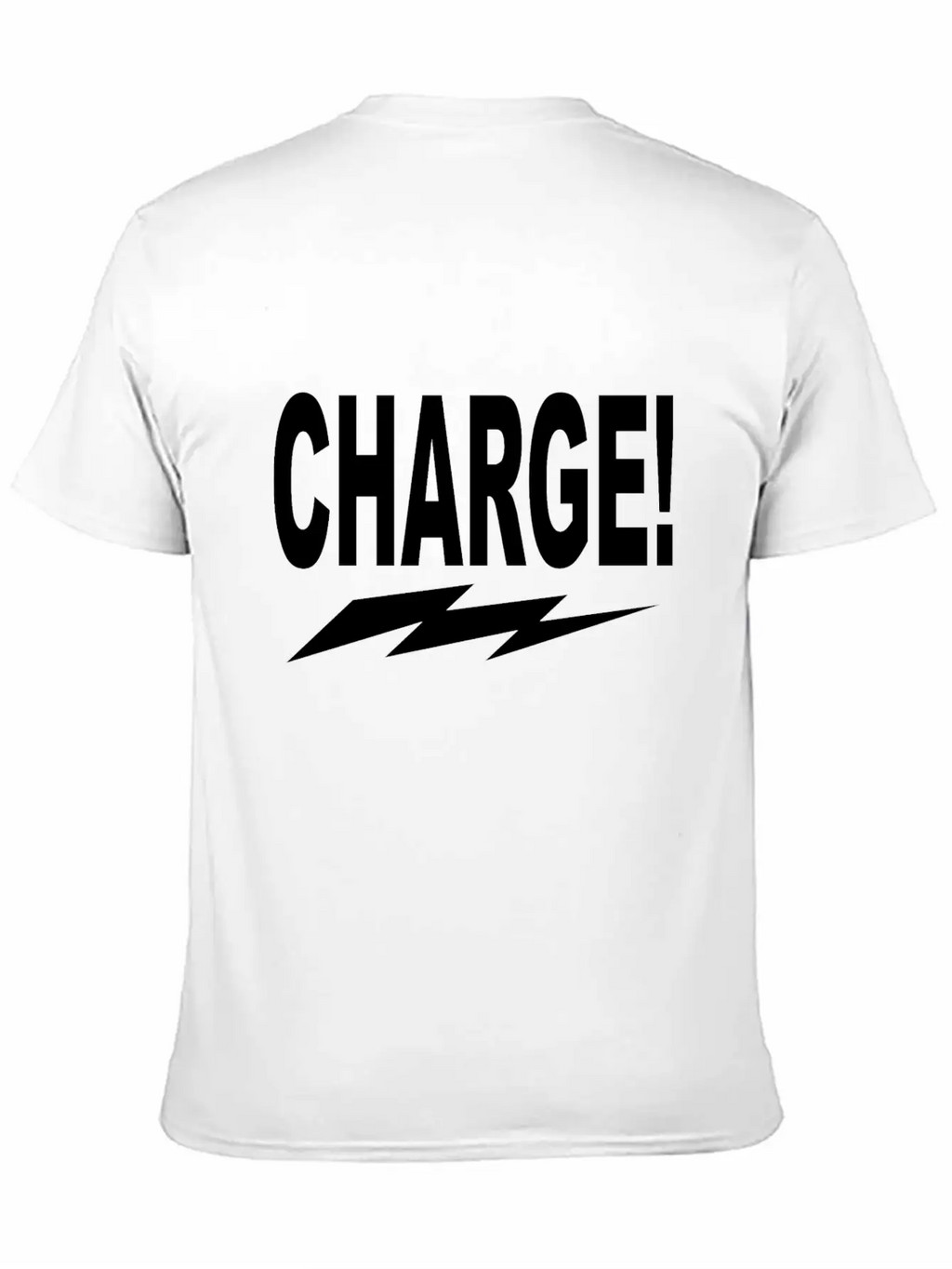 Charge! W Lightning Bolt Classic Cotton Tee – Unisex Comfort For Any Season