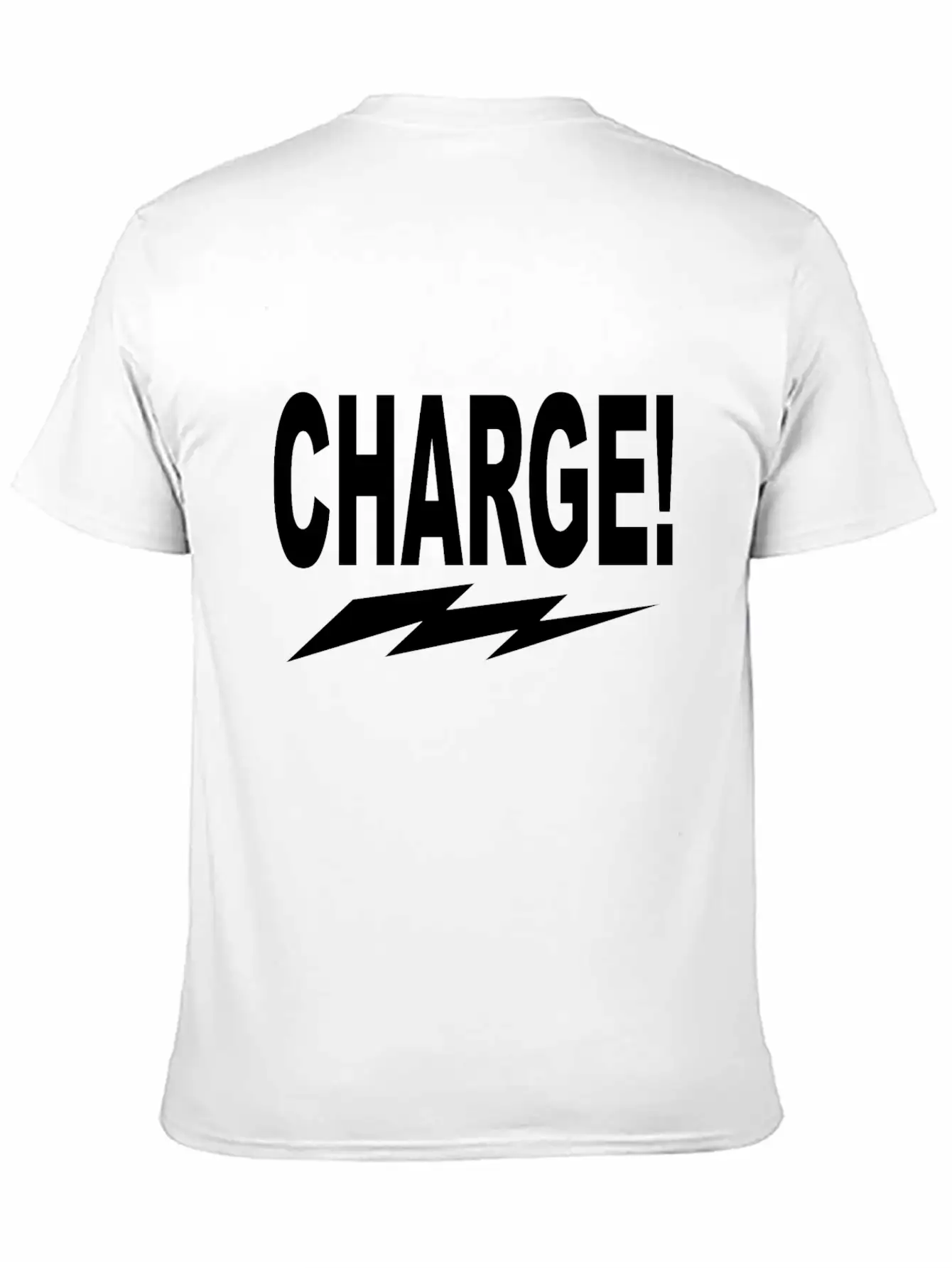 Charge! W Lightning Bolt Classic Cotton Tee – Unisex Comfort For Any Season