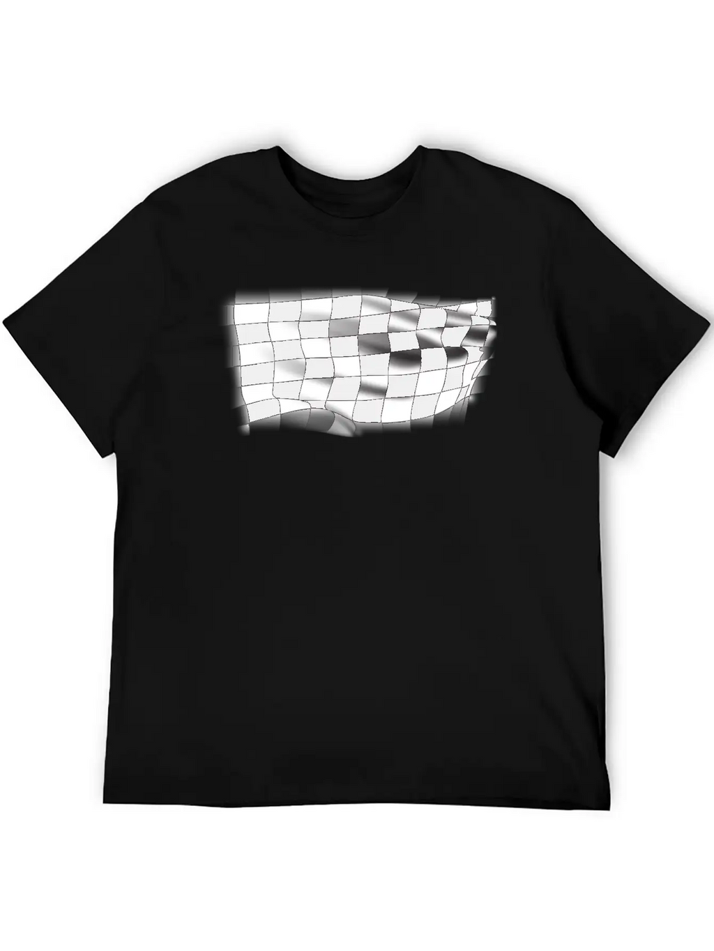 Checkered Race Flag Breathable Graphic T-Shirt – Perfect For Casual Days