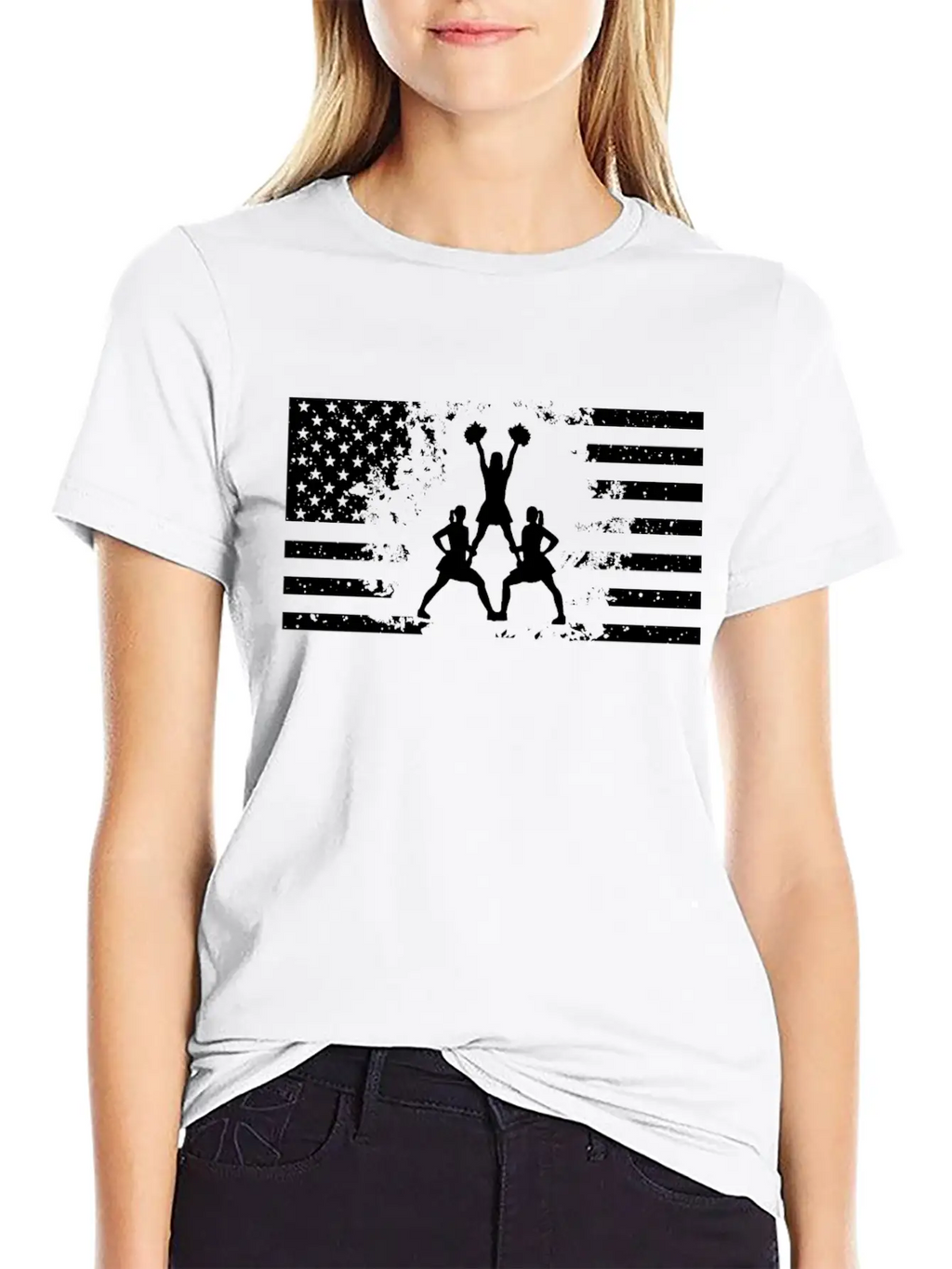 Cheerleading Flag Shirt Classic Cotton Tee – Unisex Comfort For Any Season