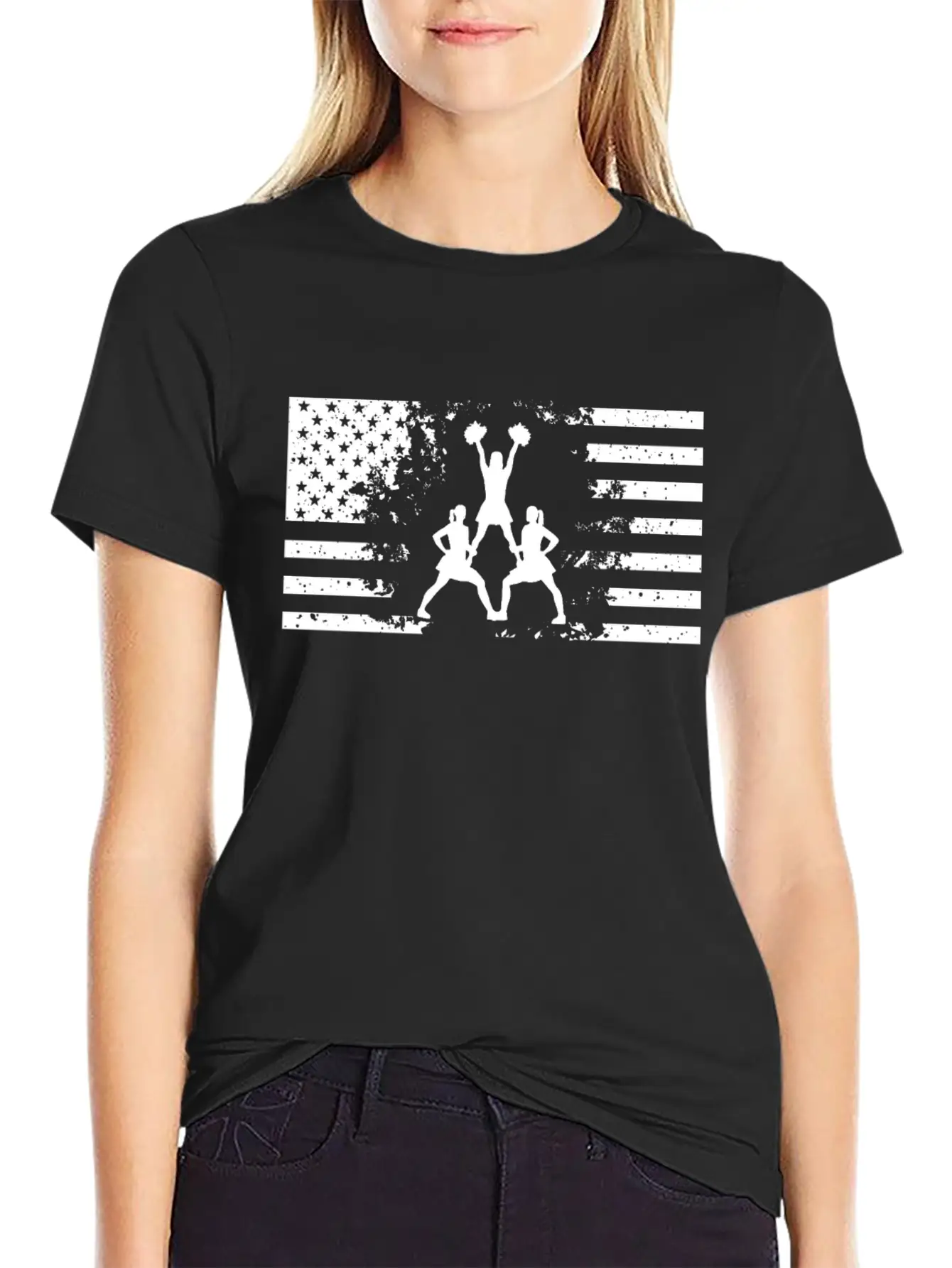 Cheerleading Flag Shirt Classic Cotton Tee – Unisex Comfort For Any Season