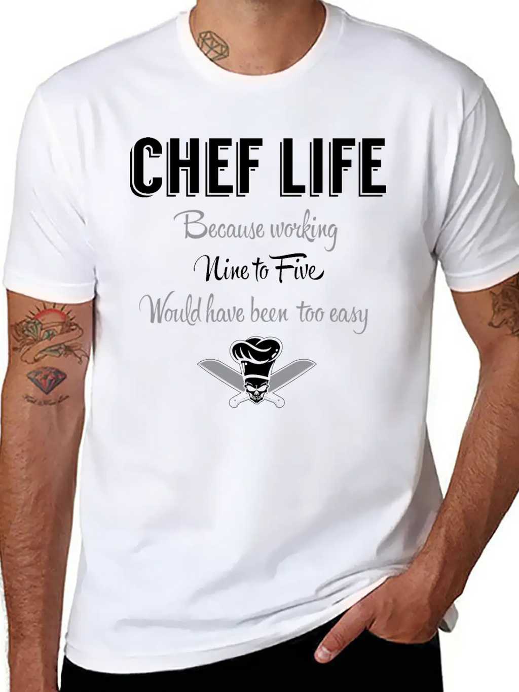Chef Life Breathable Graphic T-Shirt – Perfect For Casual Days