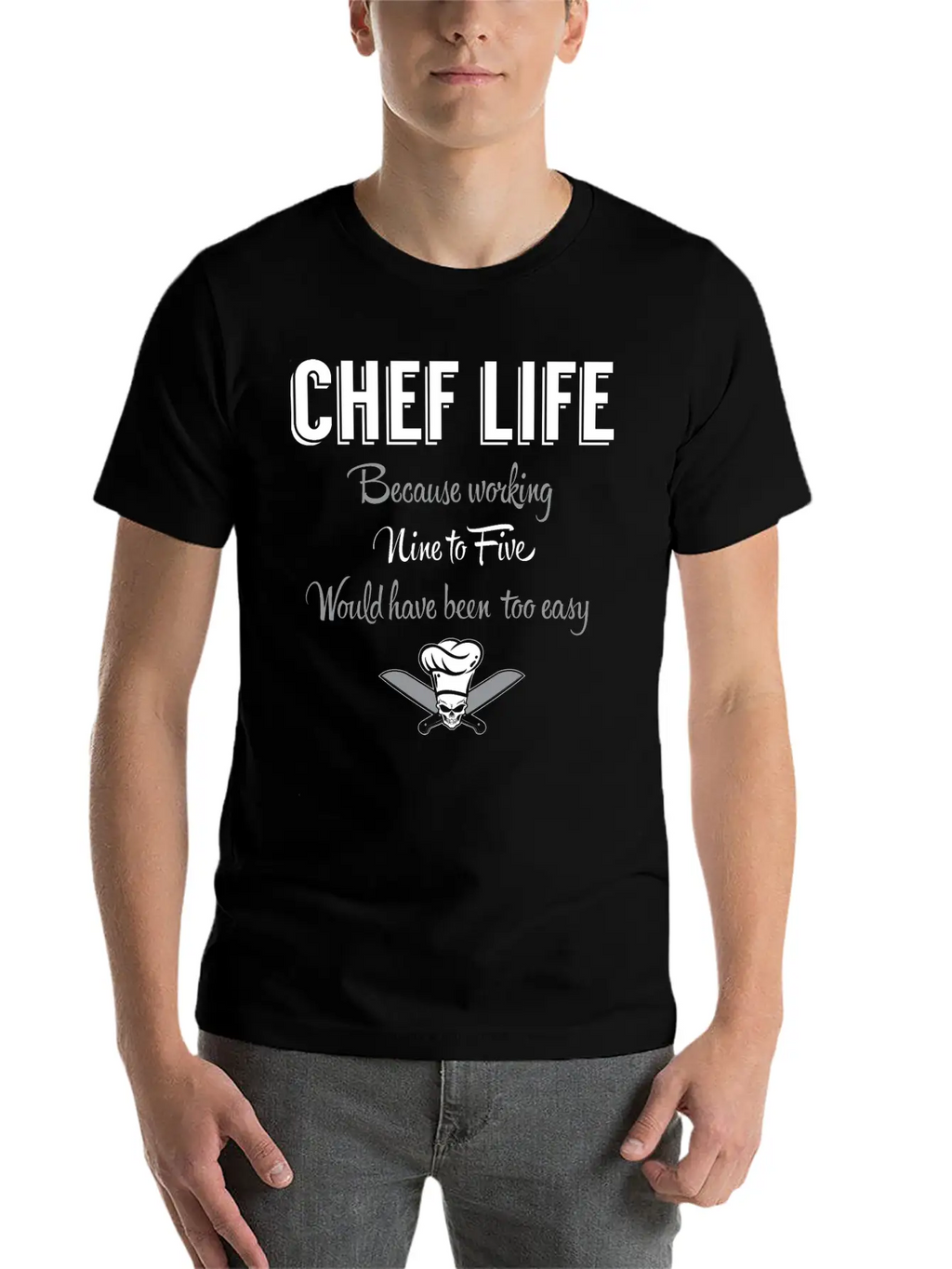 Chef Life Breathable Graphic T-Shirt – Perfect For Casual Days