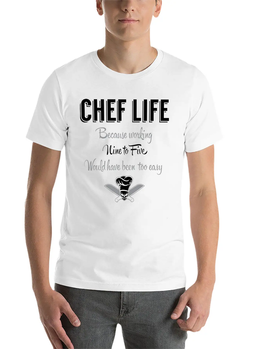 Chef Life Breathable Graphic T-Shirt – Perfect For Casual Days