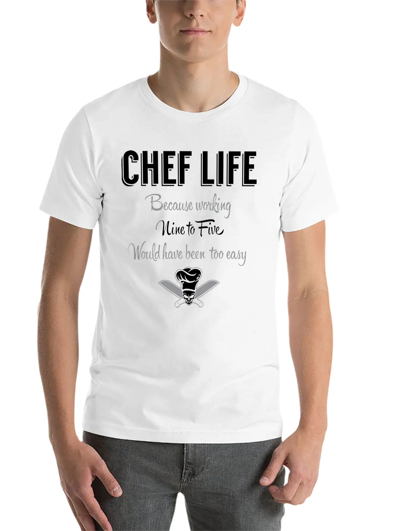 Chef Life Breathable Graphic T-Shirt – Perfect For Casual Days