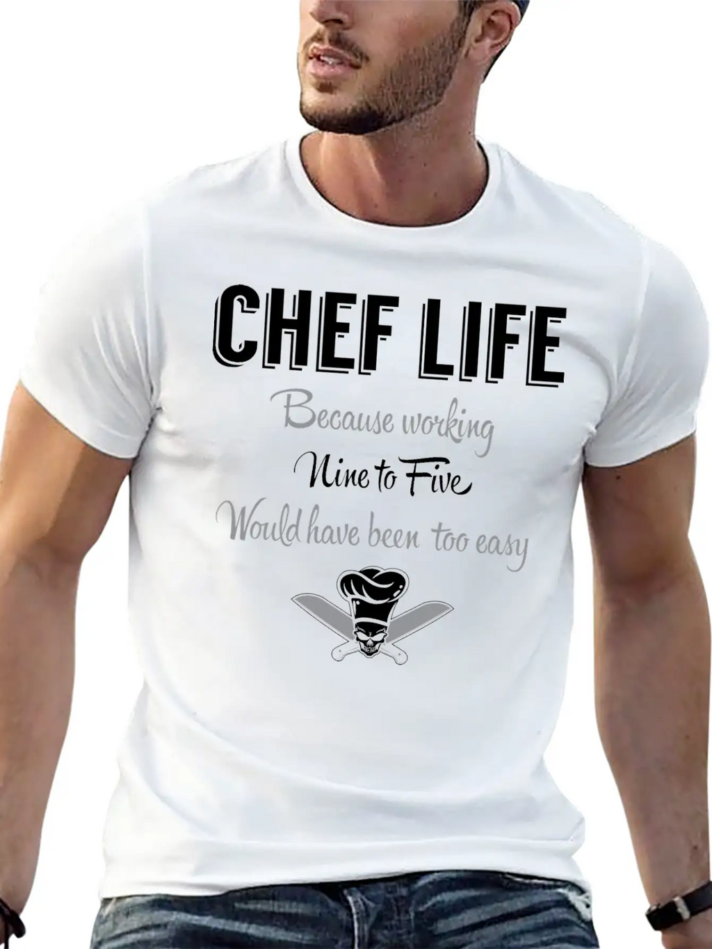 Chef Life Breathable Graphic T-Shirt – Perfect For Casual Days