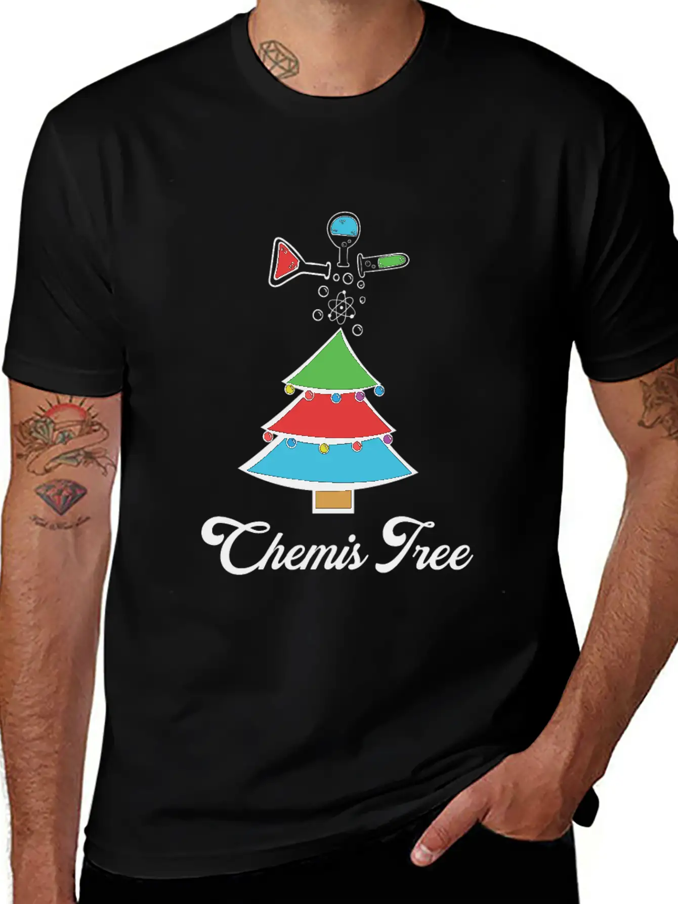 Chemistry Chemist XMAS X-Mas Christmas Unisex Casual T-Shirt – Clean Design For Daily Comfort