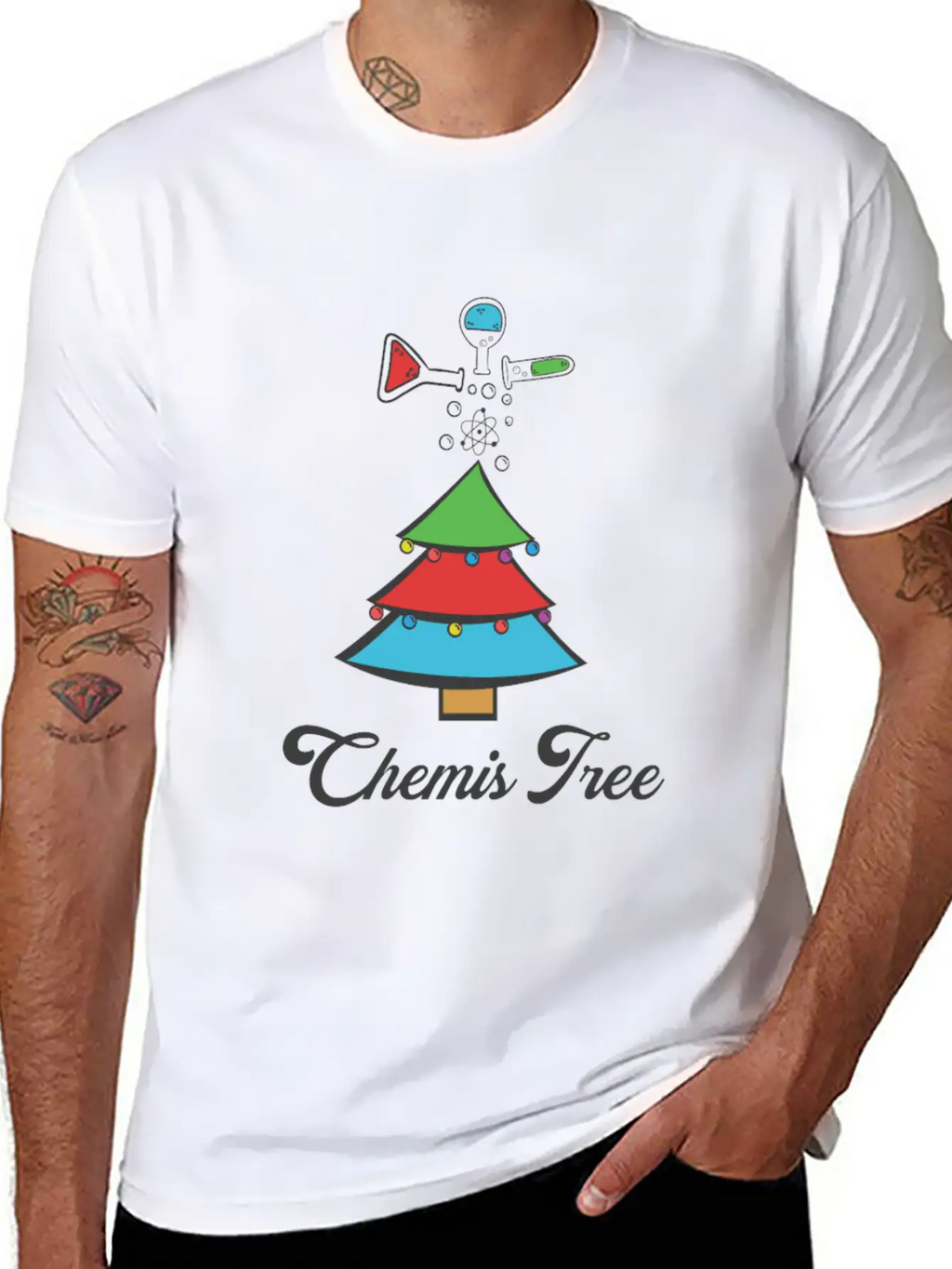 Chemistry Chemist XMAS X-Mas Christmas Unisex Casual T-Shirt – Clean Design For Daily Comfort