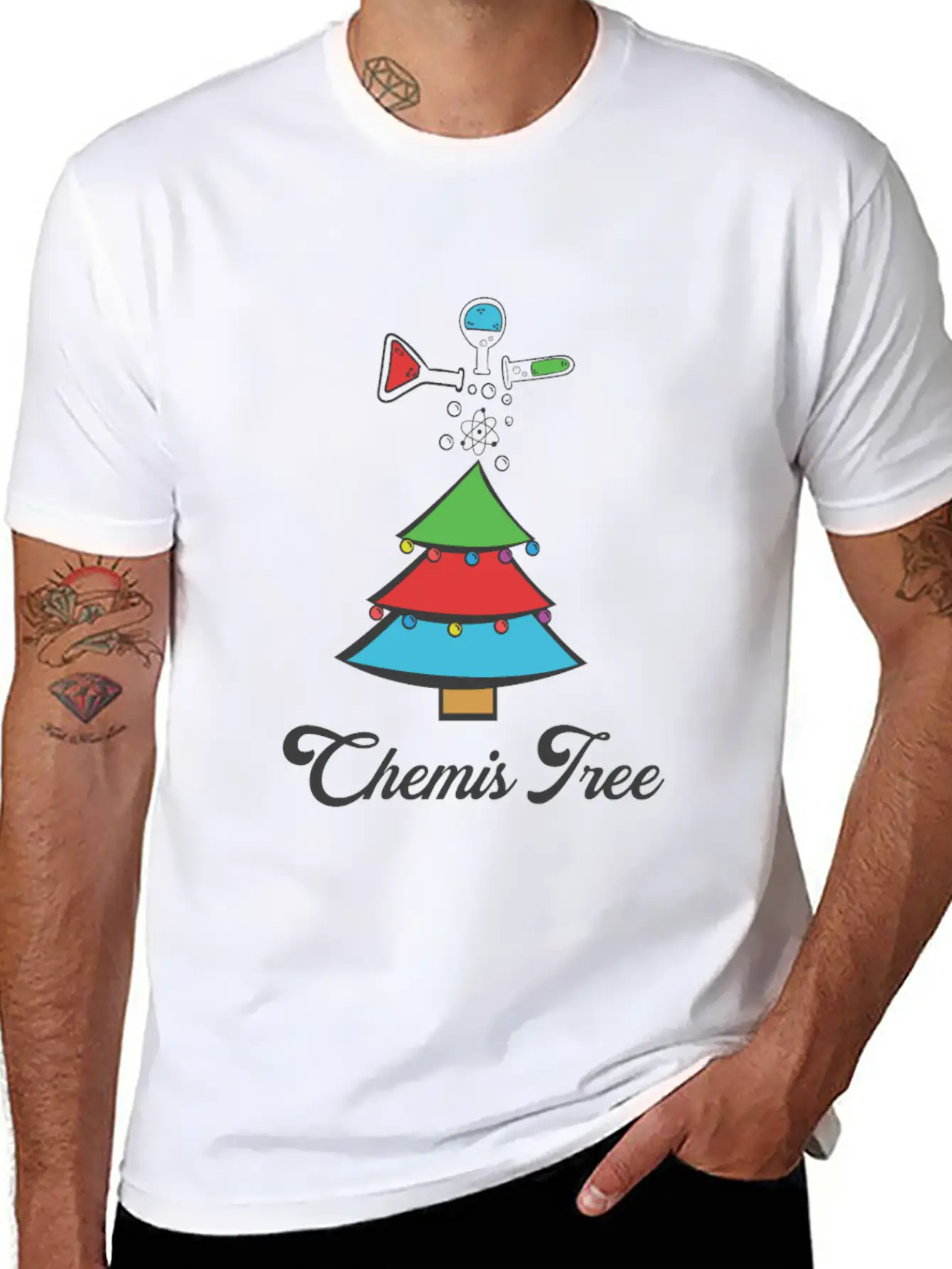 Chemistry Chemist XMAS X-Mas Christmas Unisex Casual T-Shirt – Clean Design For Daily Comfort