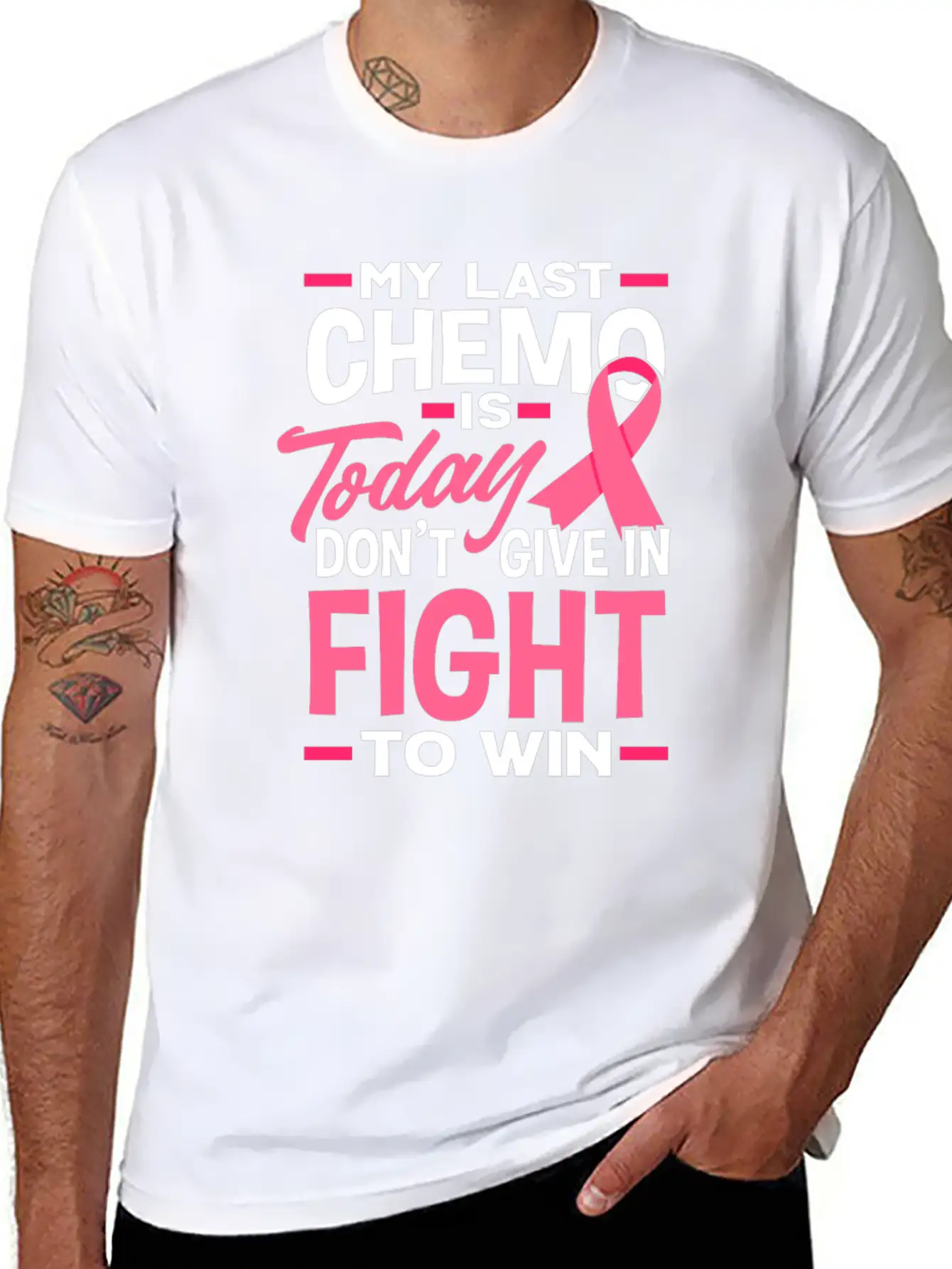 Chemo Persevere Fighter Classic Cotton Tee – Unisex Comfort For Any Season