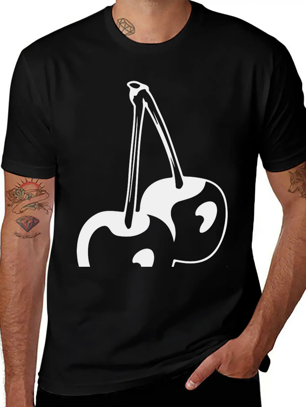 Cherry Basic Graphic T-Shirt – Daily Comfort In Soft Cotton