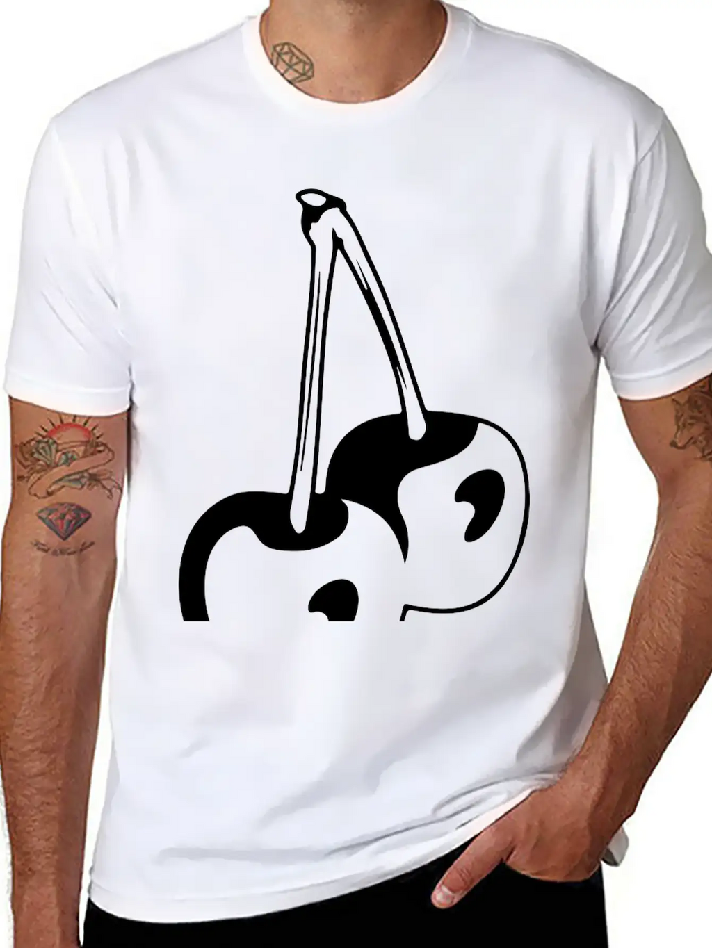 Cherry Basic Graphic T-Shirt – Daily Comfort In Soft Cotton