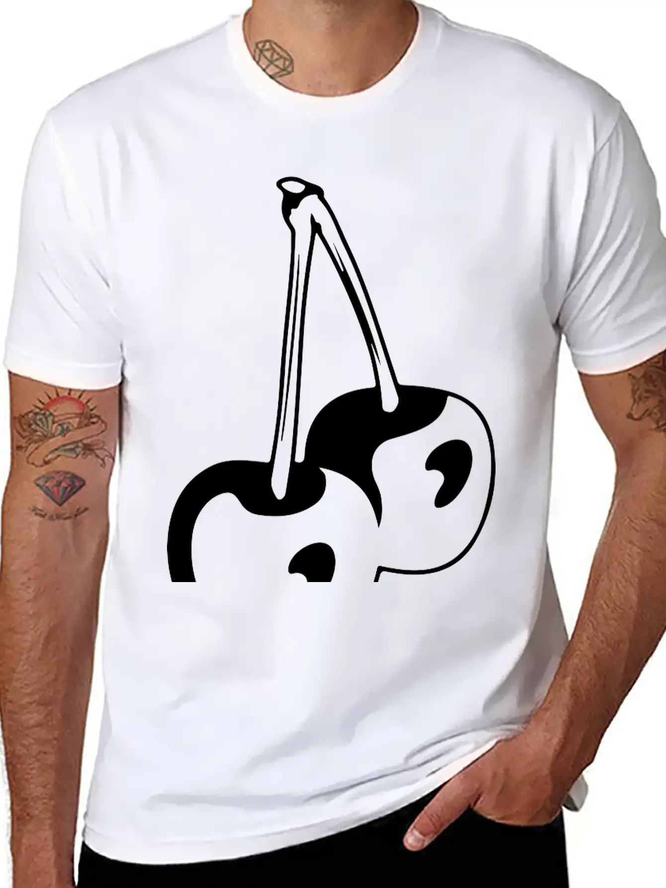 Cherry Basic Graphic T-Shirt – Daily Comfort In Soft Cotton