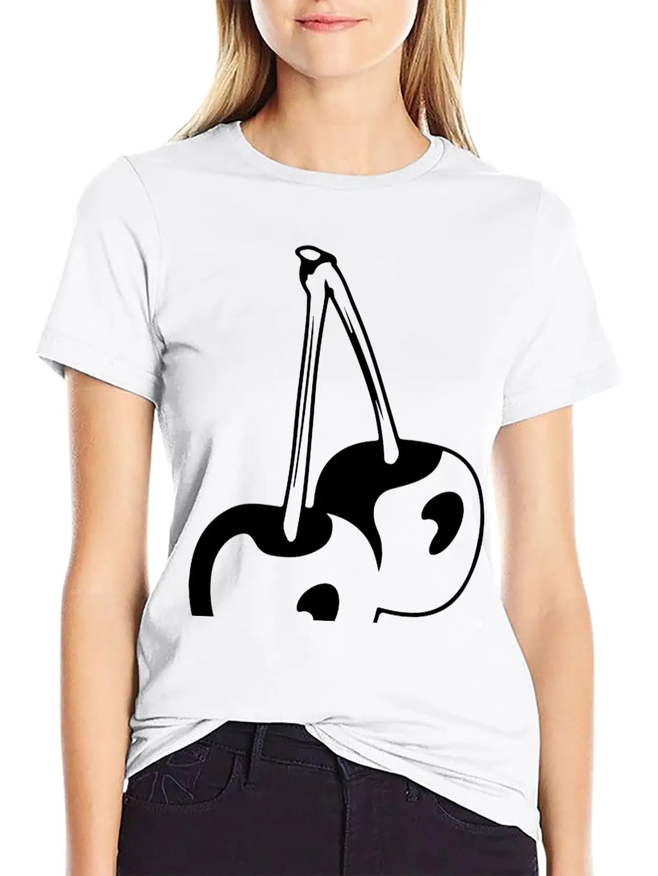 Cherry Basic Graphic T-Shirt – Daily Comfort In Soft Cotton