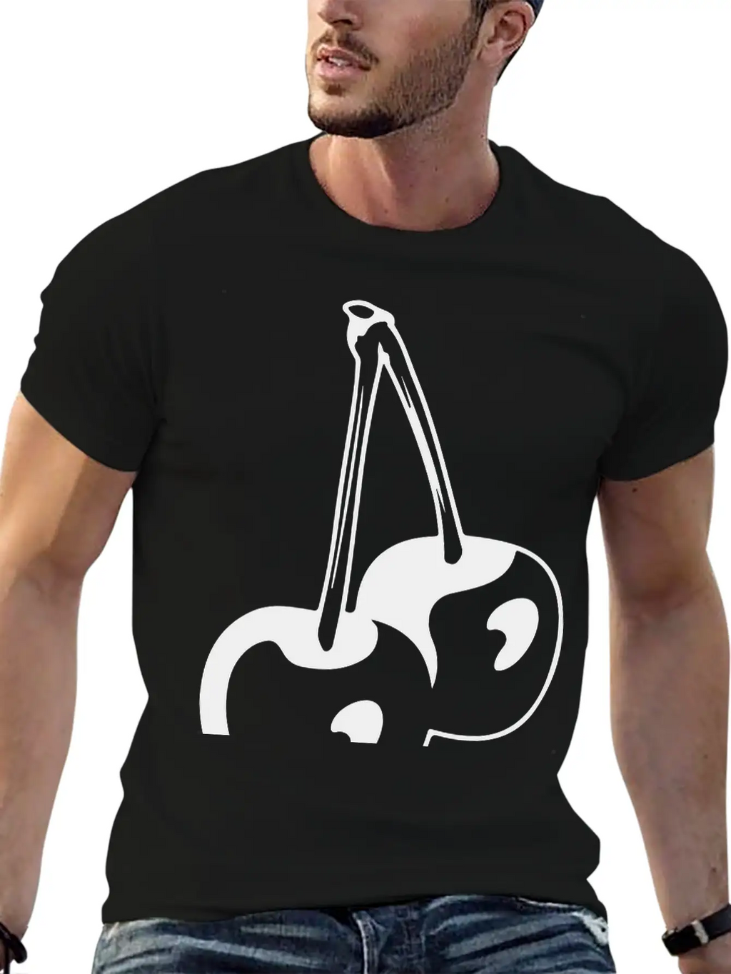 Cherry Basic Graphic T-Shirt – Daily Comfort In Soft Cotton