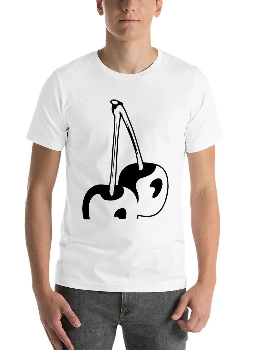 Cherry Basic Graphic T-Shirt – Daily Comfort In Soft Cotton