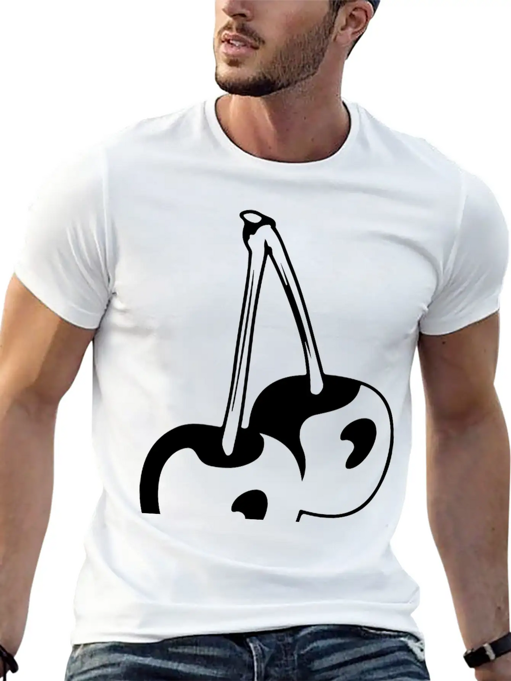 Cherry Basic Graphic T-Shirt – Daily Comfort In Soft Cotton