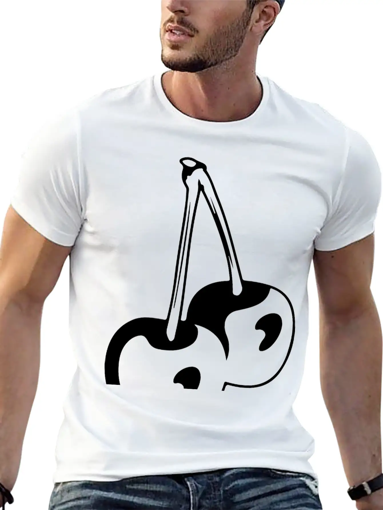 Cherry Basic Graphic T-Shirt – Daily Comfort In Soft Cotton