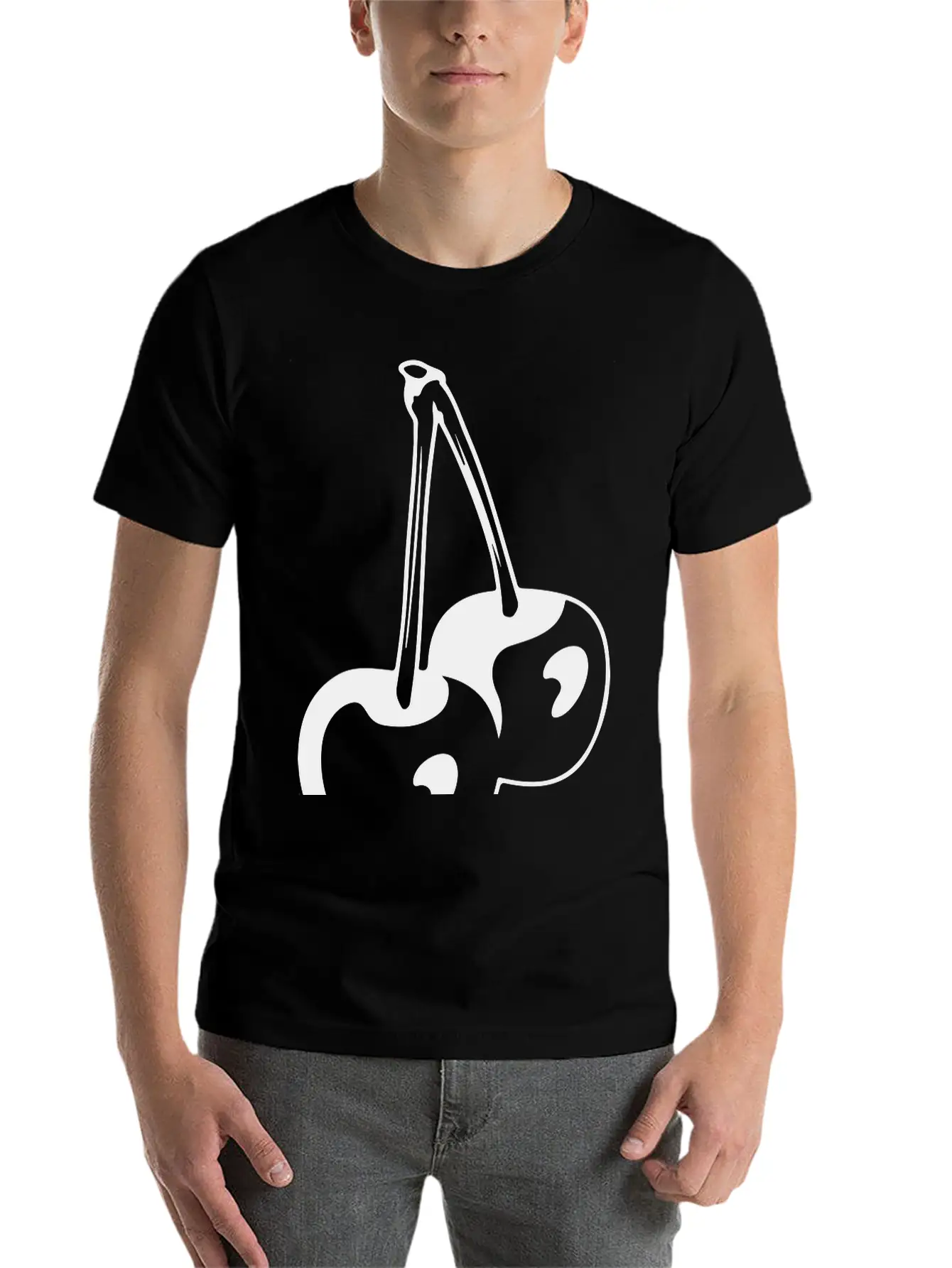 Cherry Basic Graphic T-Shirt – Daily Comfort In Soft Cotton