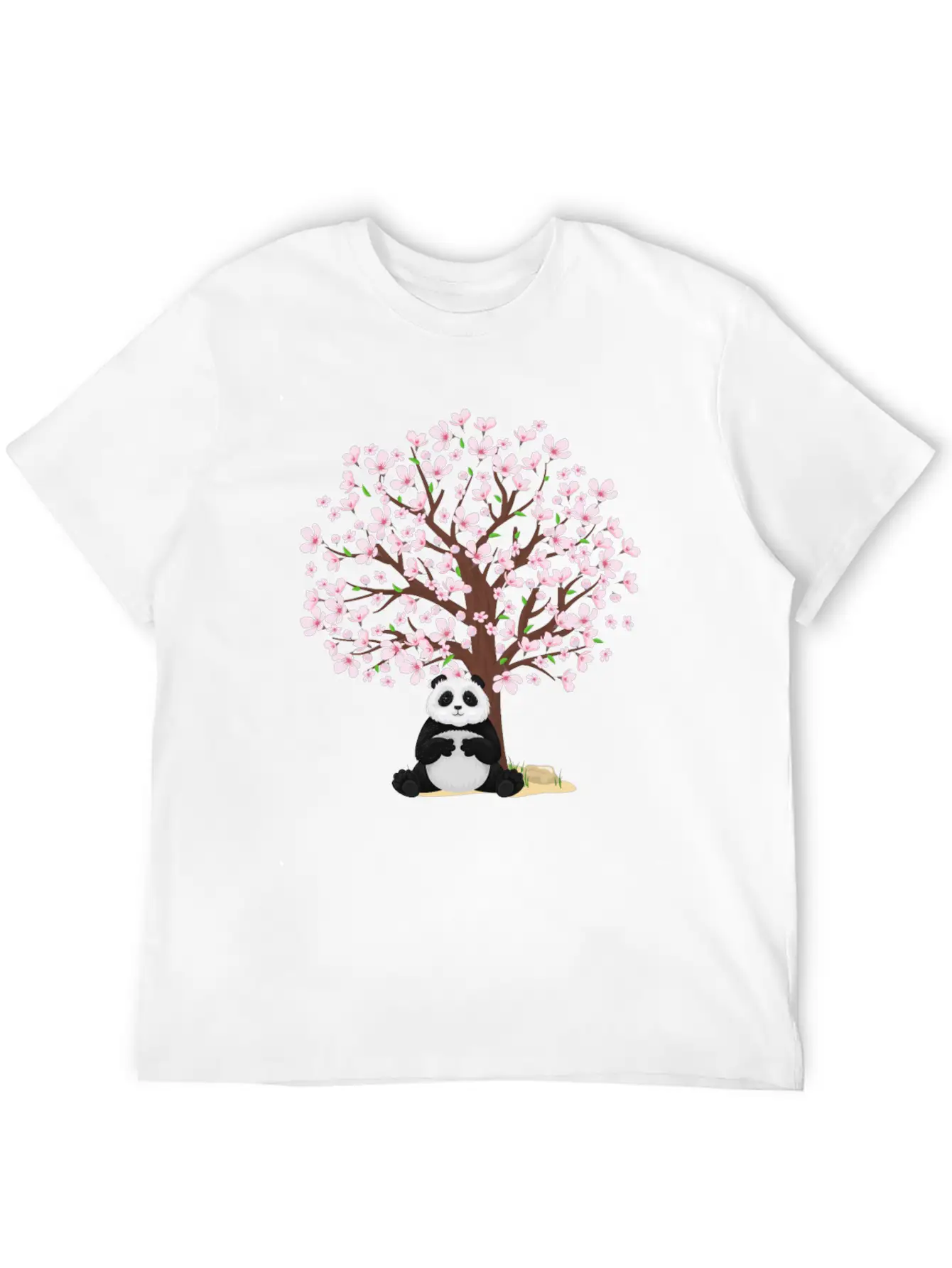 Cherry Blossom Panda Japanese Sakura Tree Unisex Casual T-Shirt – Clean Design For Daily Comfort