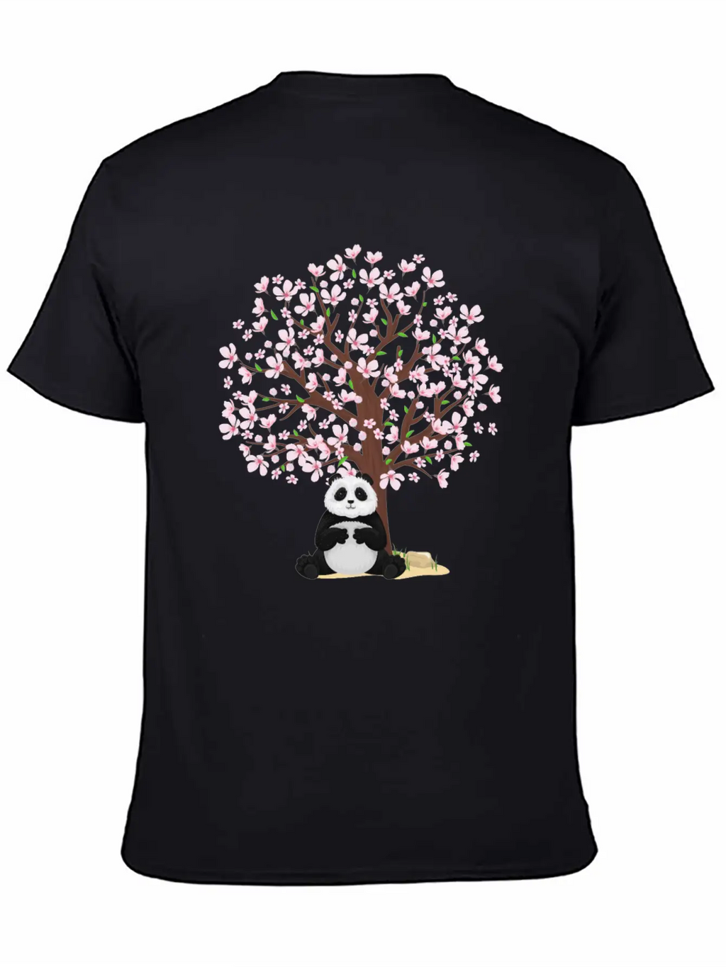 Cherry Blossom Panda Japanese Sakura Tree Unisex Casual T-Shirt – Clean Design For Daily Comfort