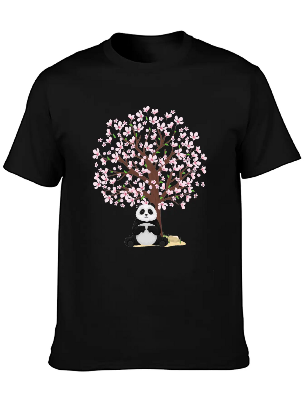 Cherry Blossom Panda Japanese Sakura Tree Unisex Casual T-Shirt – Clean Design For Daily Comfort