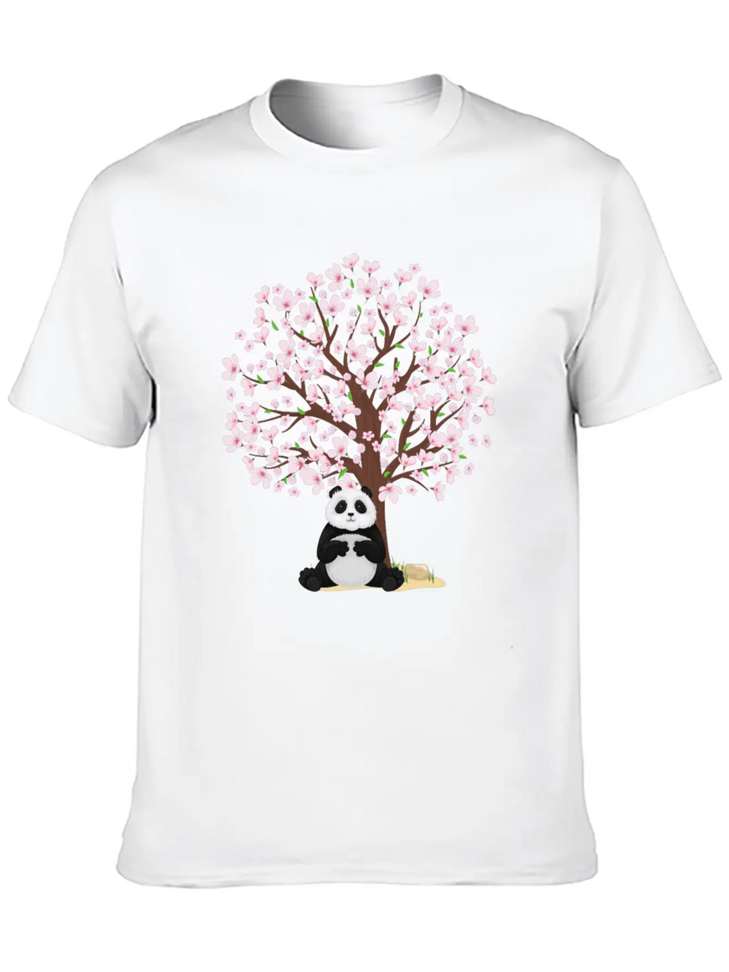 Cherry Blossom Panda Japanese Sakura Tree Unisex Casual T-Shirt – Clean Design For Daily Comfort