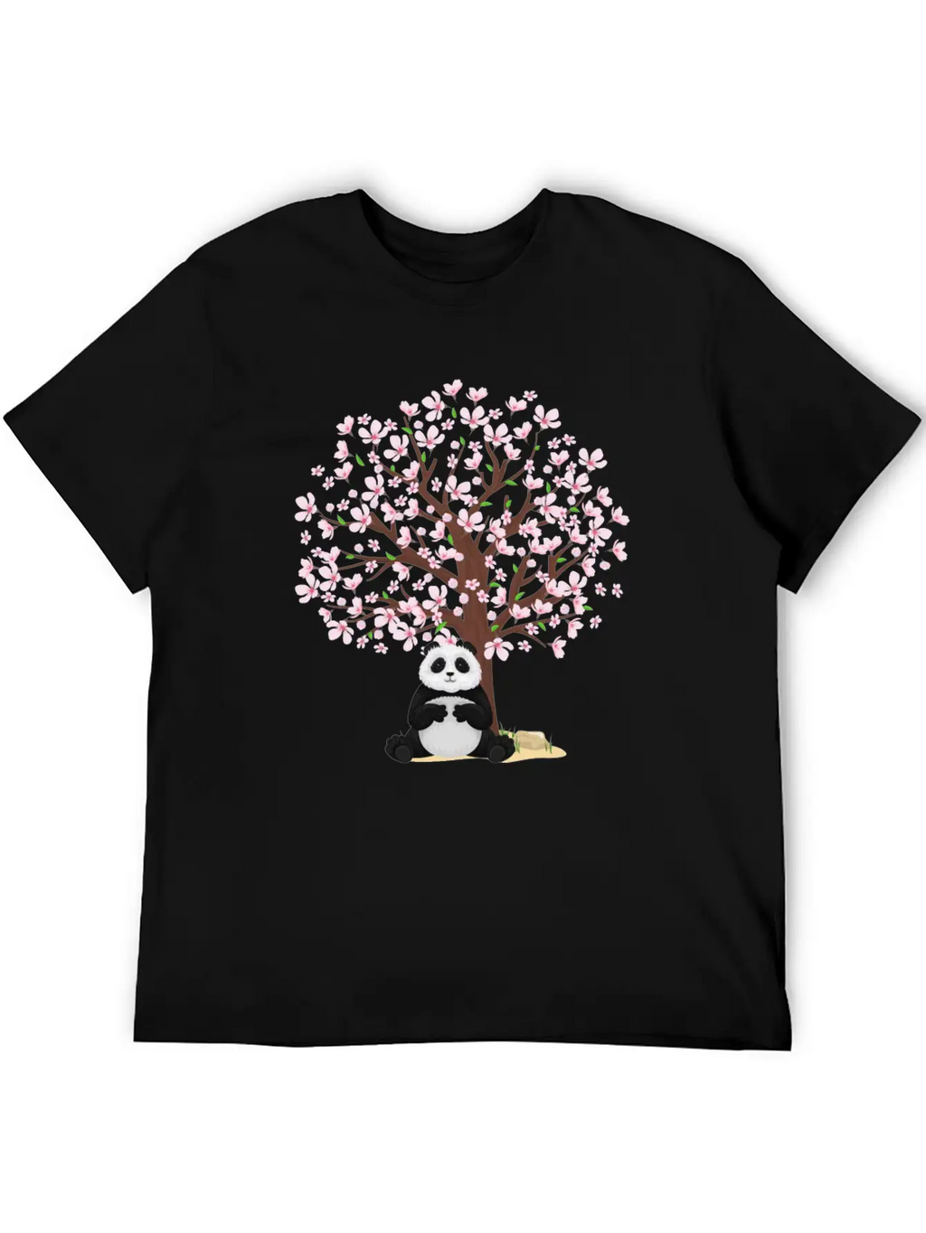 Cherry Blossom Panda Japanese Sakura Tree Unisex Casual T-Shirt – Clean Design For Daily Comfort